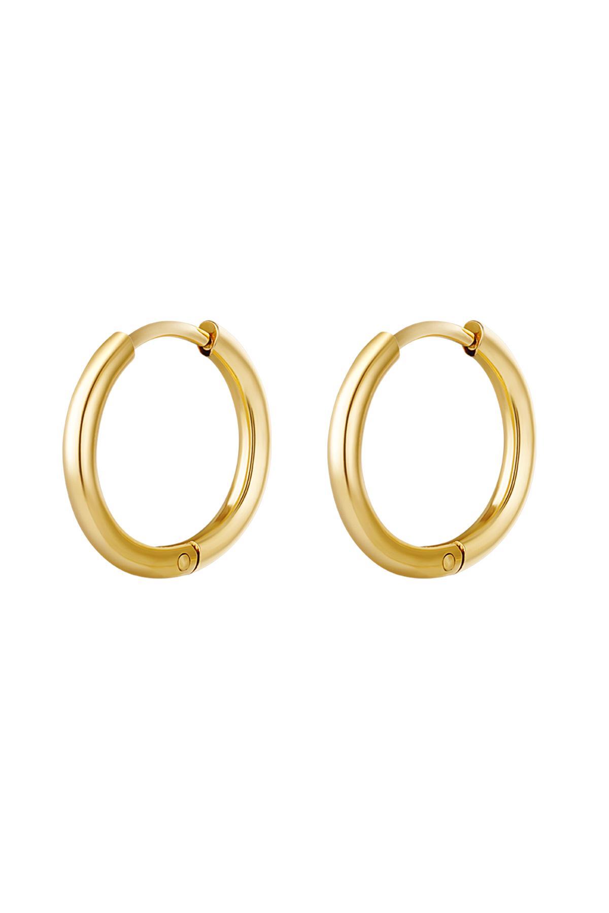 Creoli semplici M Gold Stainless Steel 