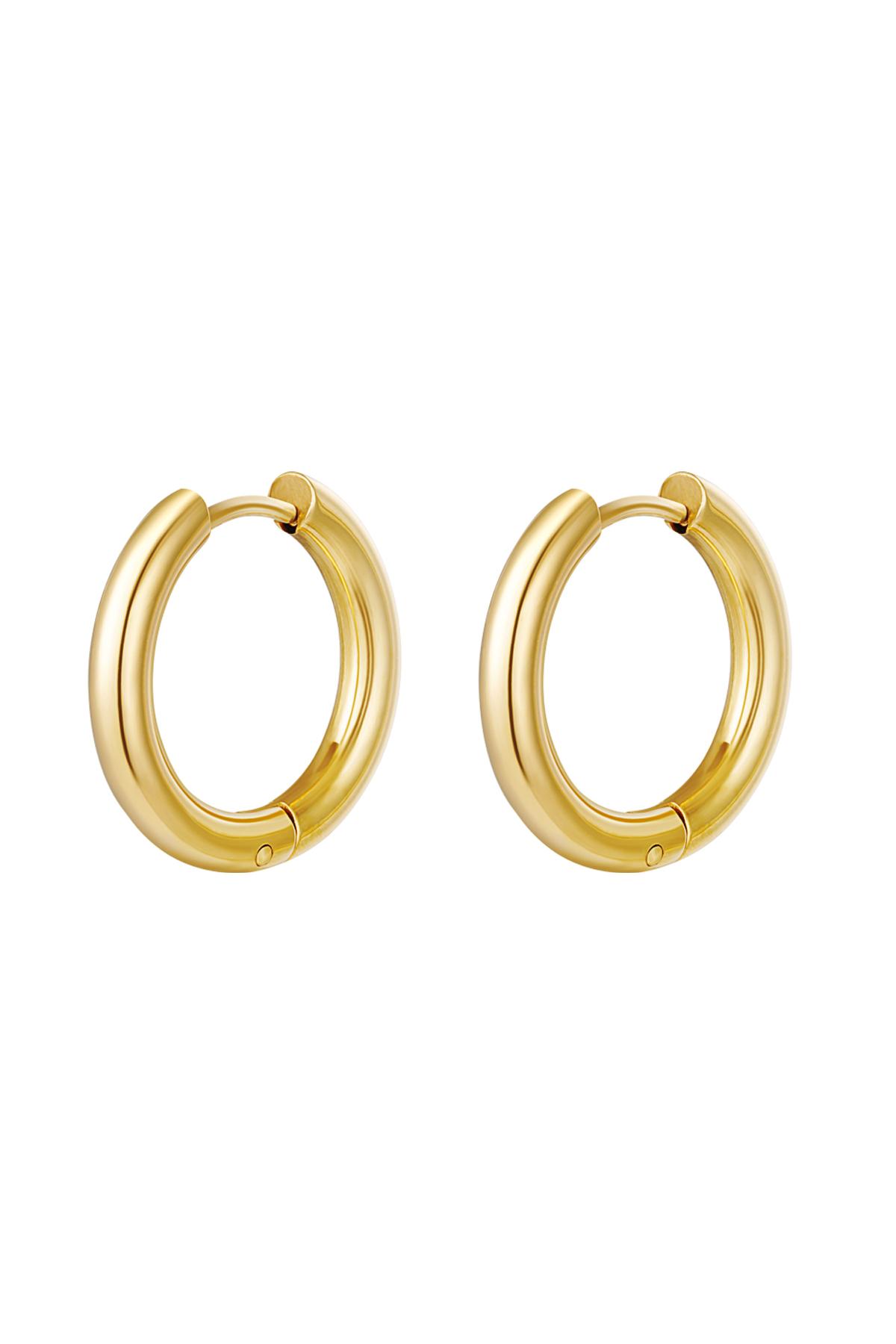 Creoli semplici XL Gold Stainless Steel h5 