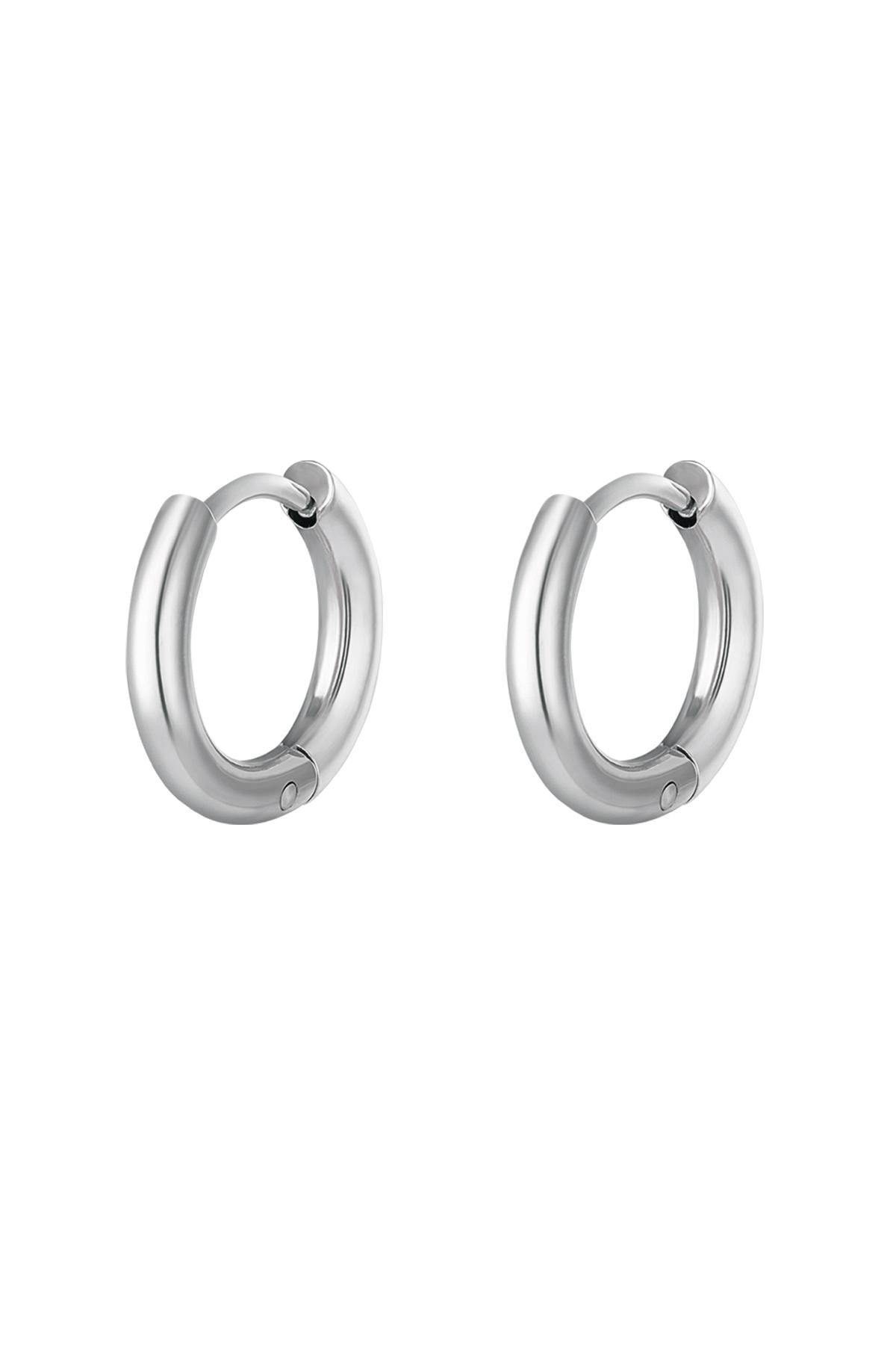 Creoli semplici S Silver Color Stainless Steel h5 