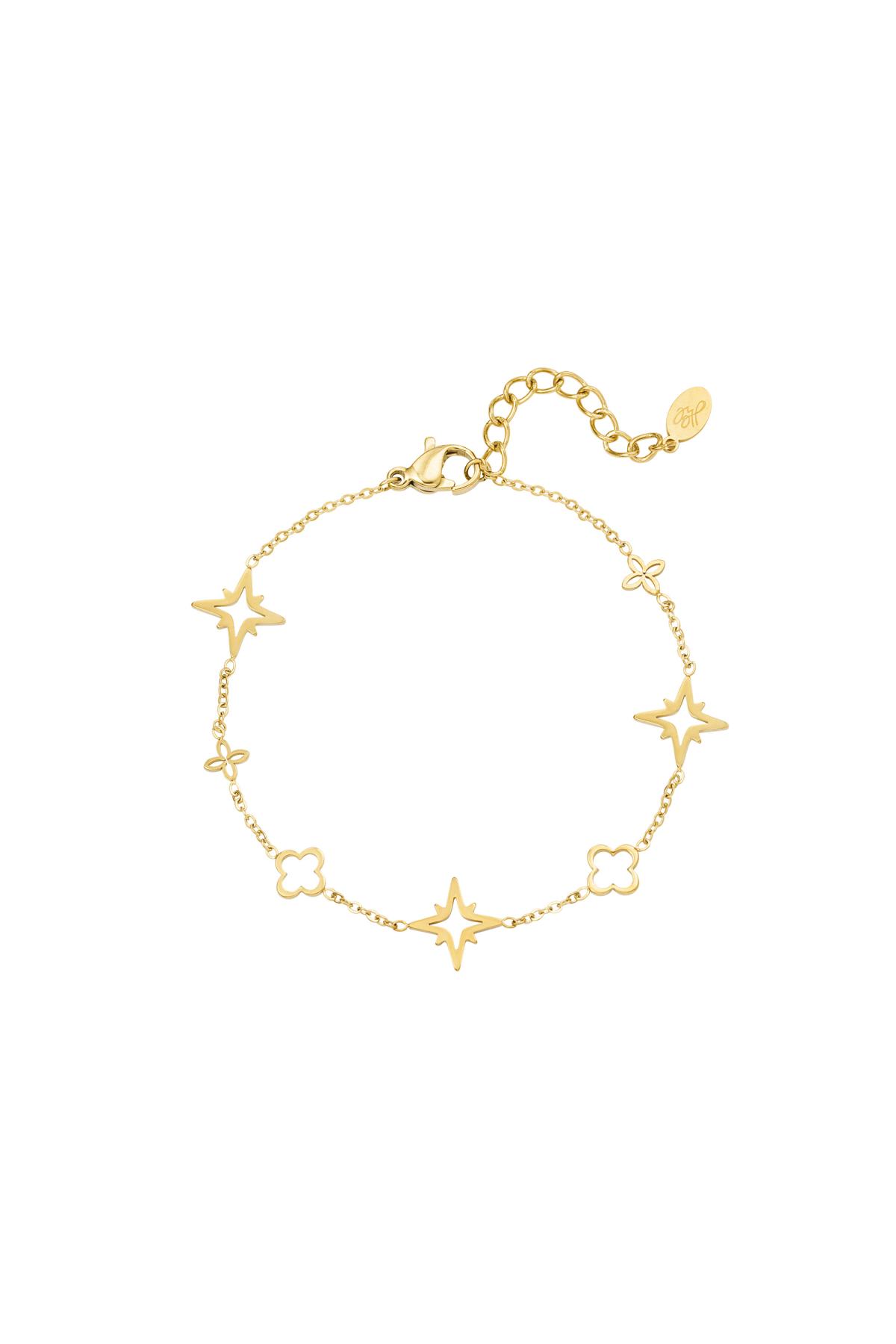 Bracciale con charms Gold Stainless Steel 