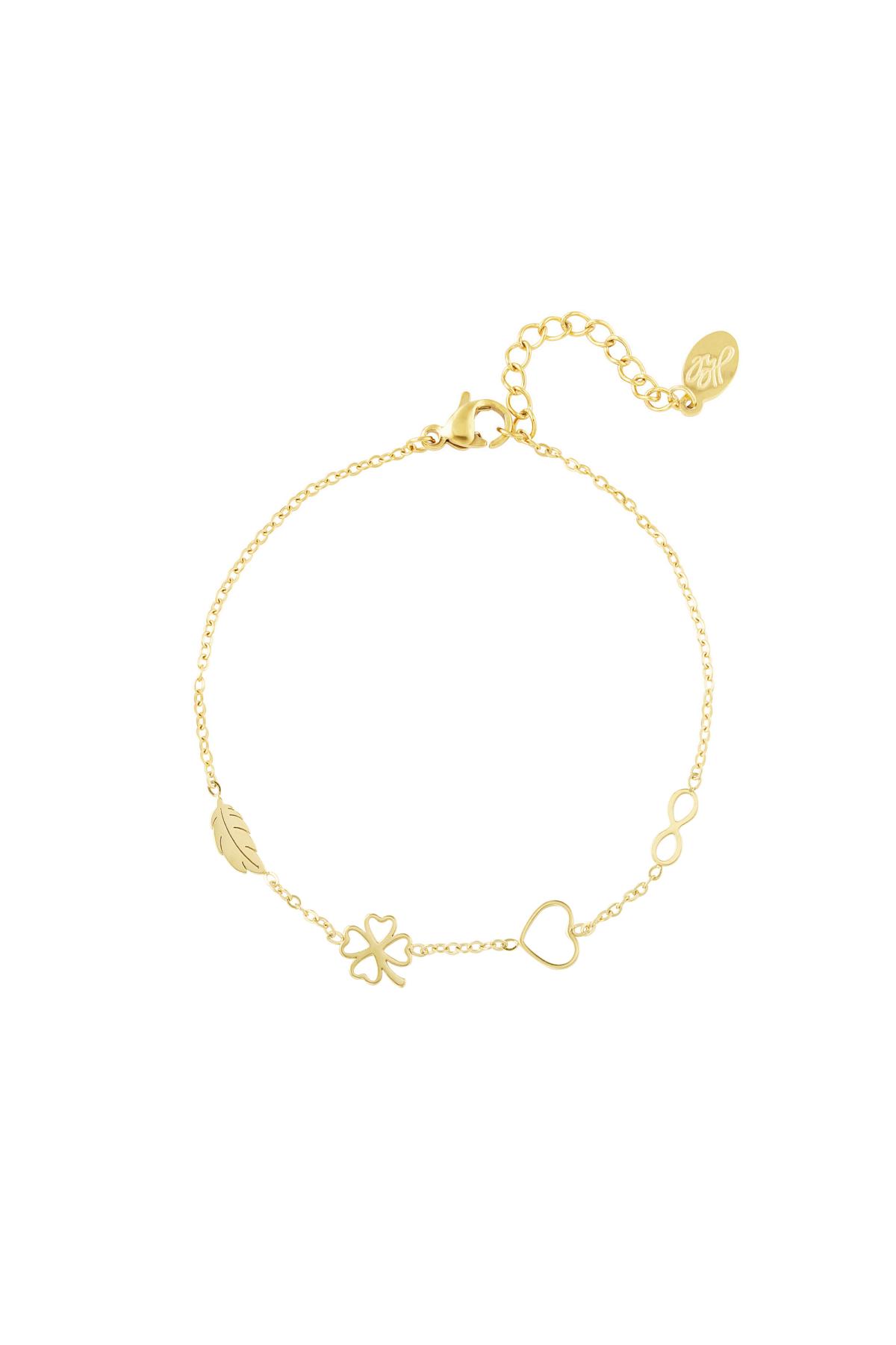 Ciondoli per bracciale Gold Stainless Steel 
