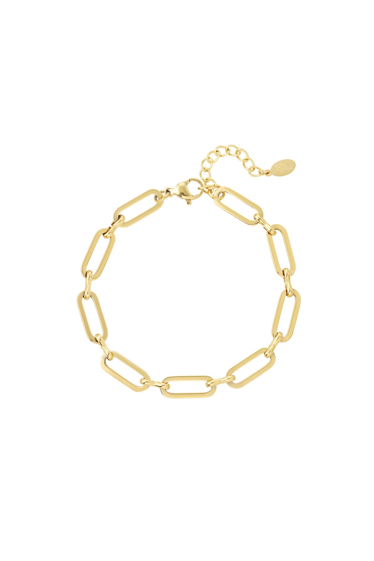 Bracciale a maglie basic Gold Stainless Steel 2