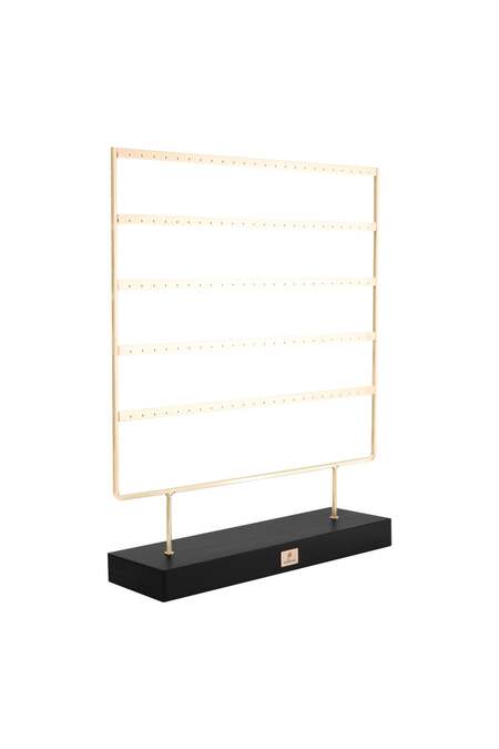 Gran exhibidor minimalista Negro Metal