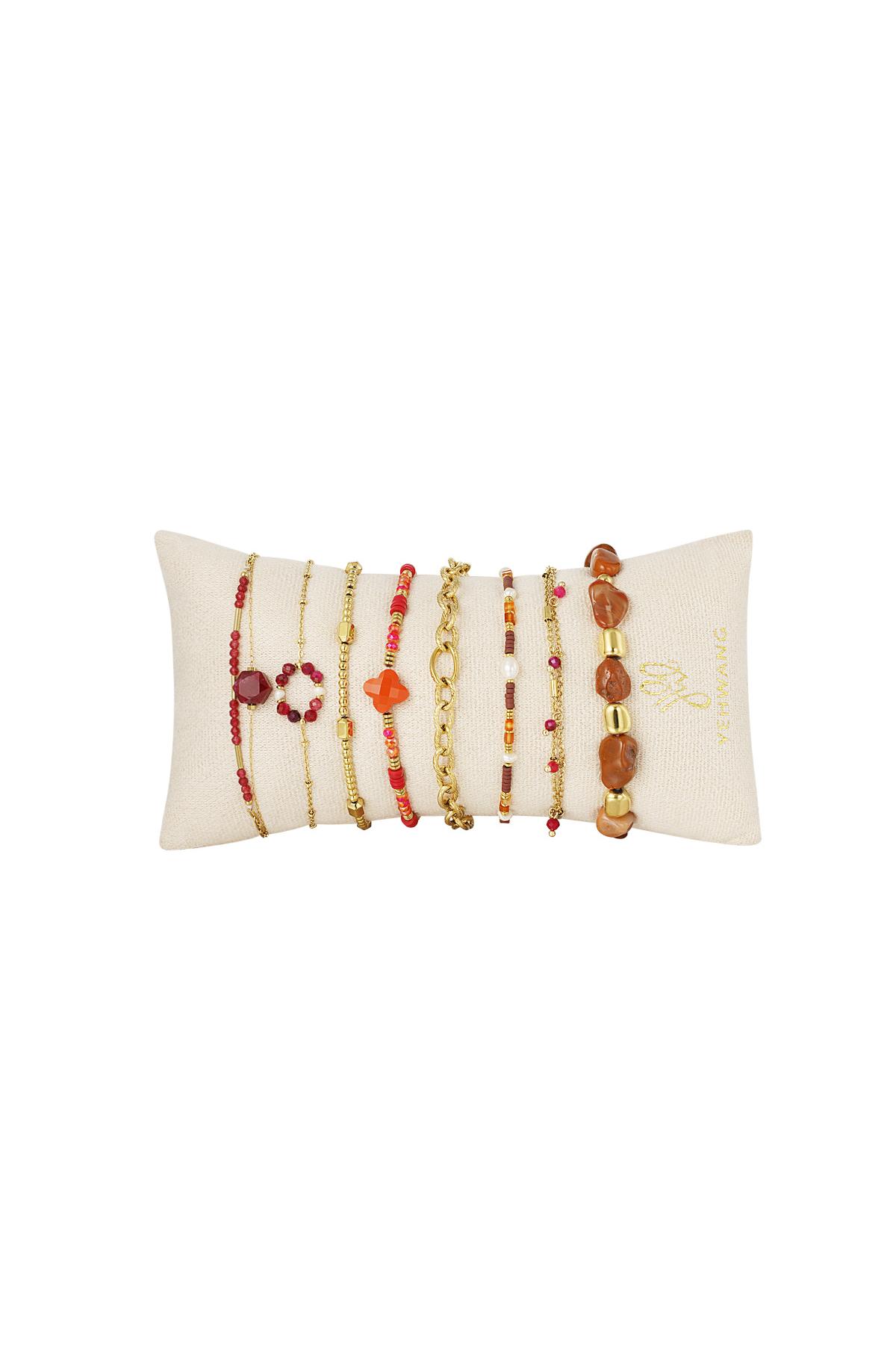 Armbanden Display Sieradenset Steentjes/Parels Goud Kleur Stainless Steel