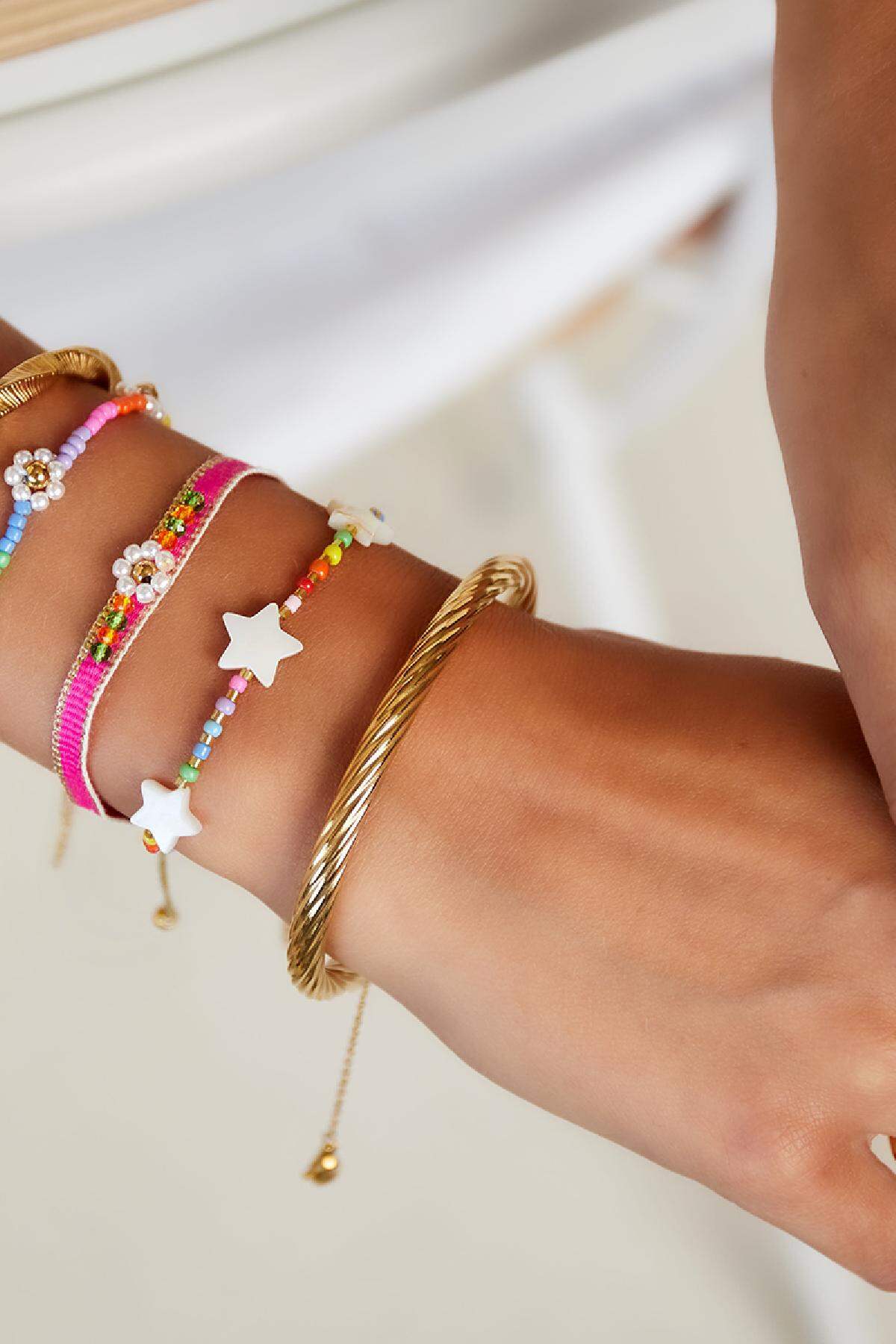Pulsera Rainbow estrellas - Colección Rainbow Multicolor Acero inoxidable h5 Imagen2