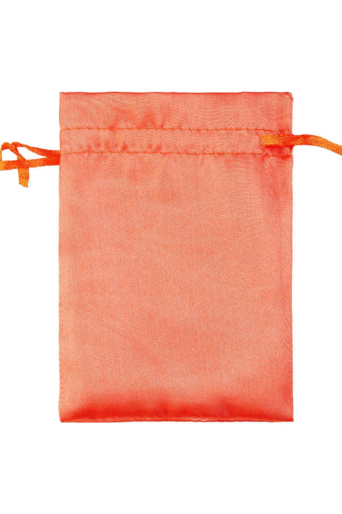 Jewelry bags Satin Small Rouge Polyester (Pack with plastic bag) h5 Image3