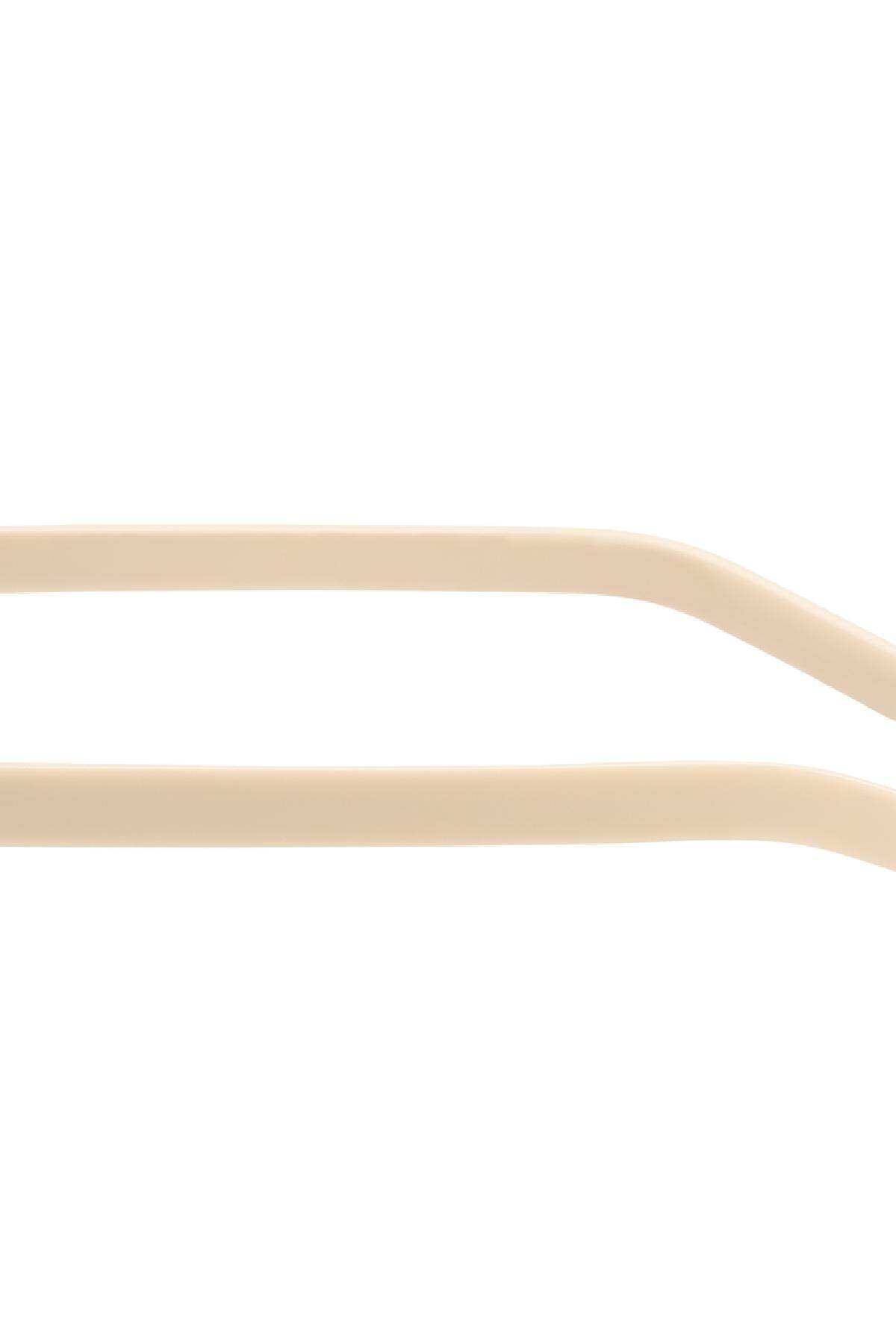 Des lunettes de soleil Retro Beige Métal One size h5 Image3