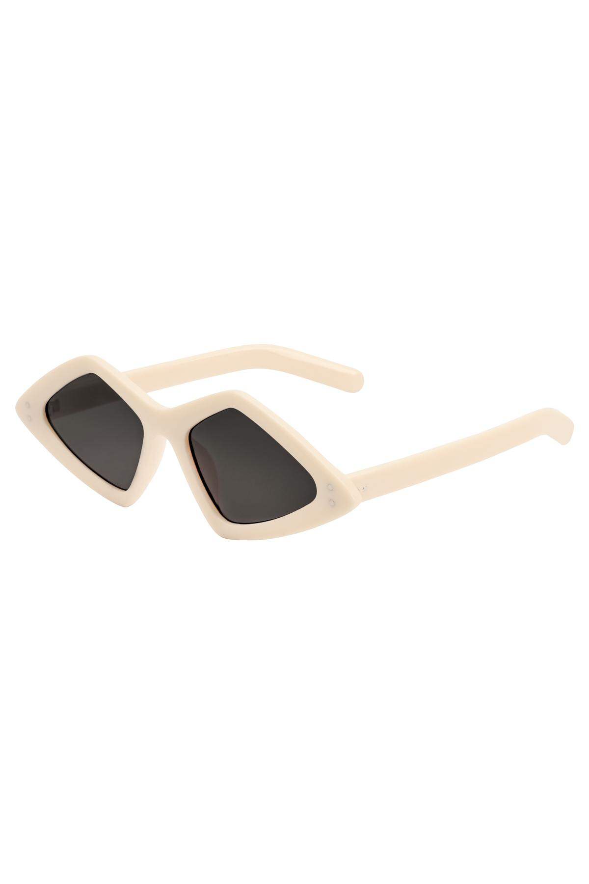 Sonnenbrille Retro Beige Metall One size
