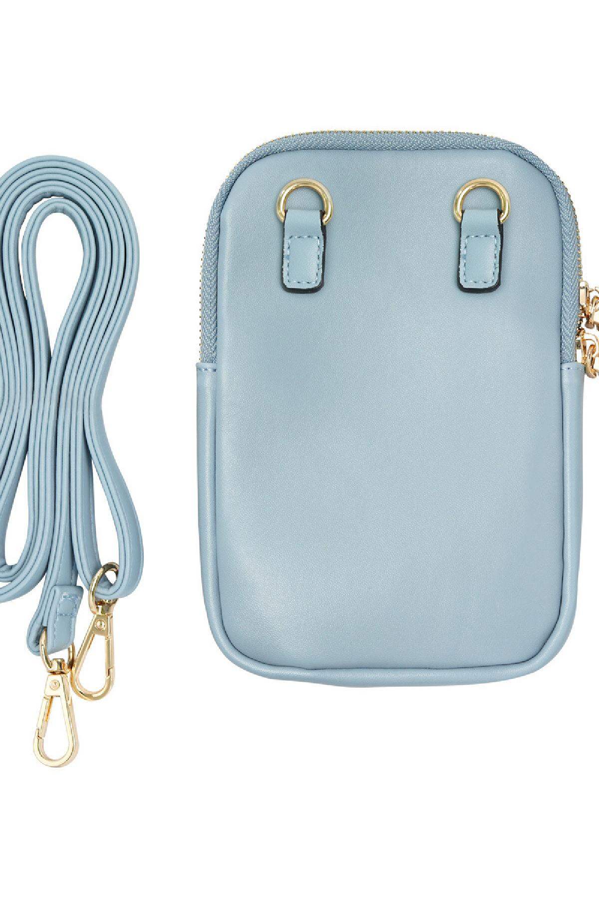 PU-Handytasche Blau Polyurethan h5 Bild4