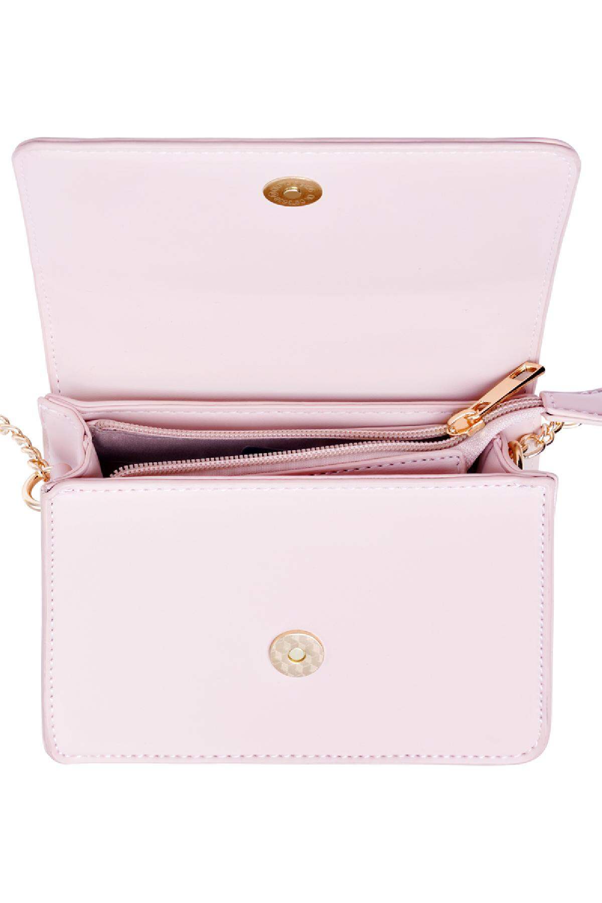 Bolso de PU con tachuelas de estrellas y correa de cadena Verde Poliuretano Imagen5