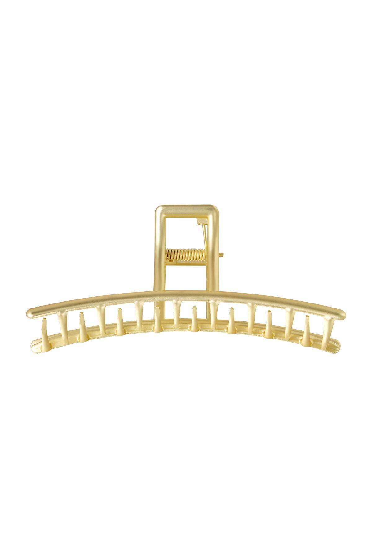 Haarclip gebogen vorm Goud kleur Vintage Goud kleur Metaal