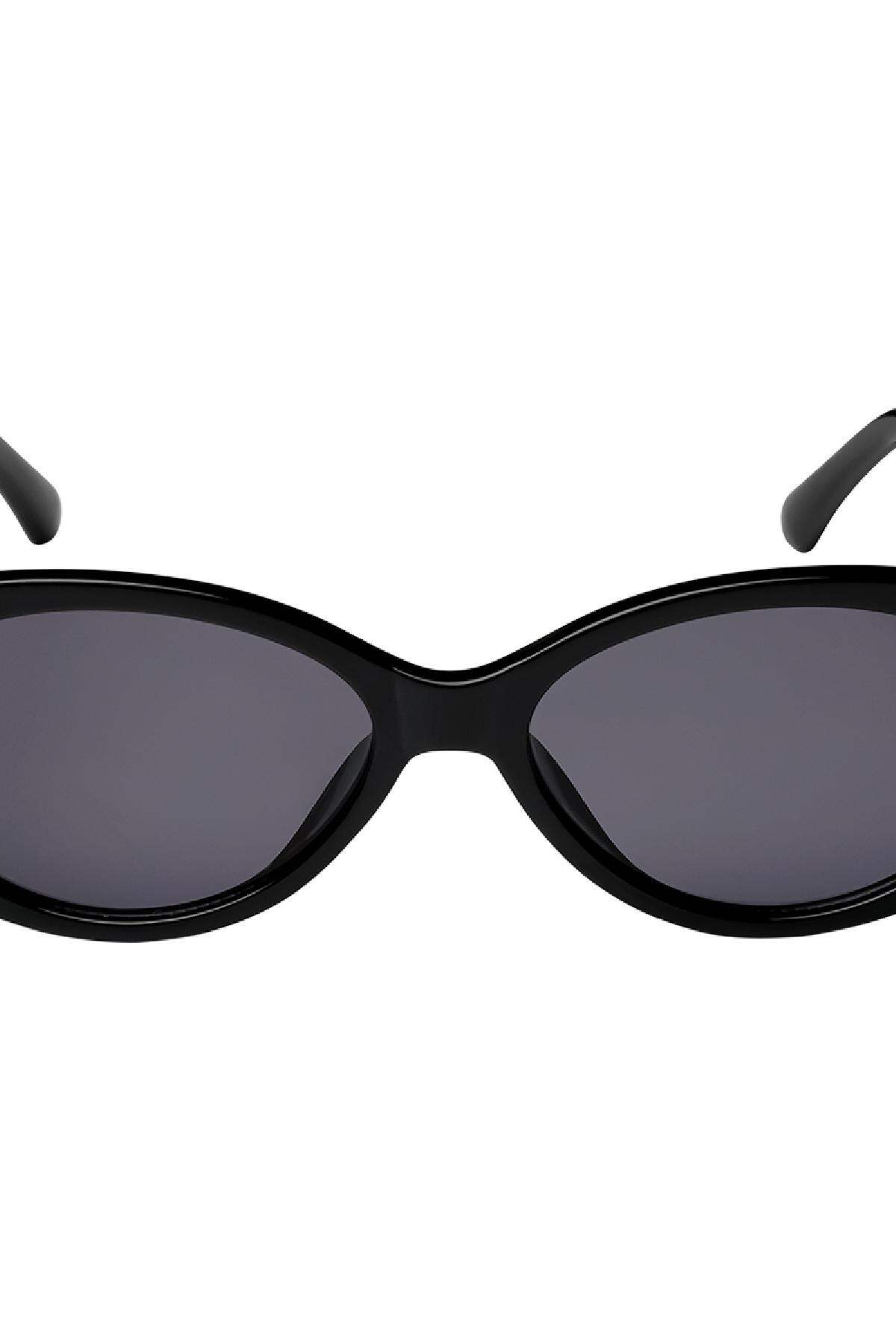 Lunettes de soleil ovales Noir Plastique One size h5 Image3