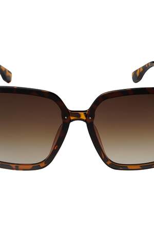 Quadratische Sonnenbrille Braun Kunststoff One size h5 Bild3