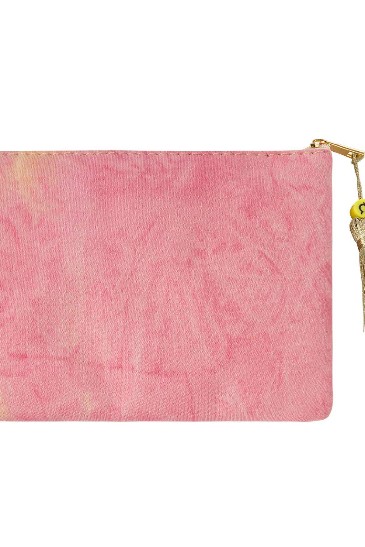 Krawatten-Smiley-Tasche Lila Hellrosa Baumwolle h5 Bild2