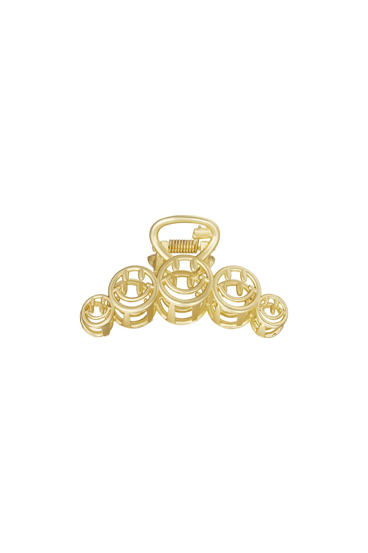 Groothandel Metalen Haarspeld voor Vrouwen, Vintage Smiley Design - Set van 1