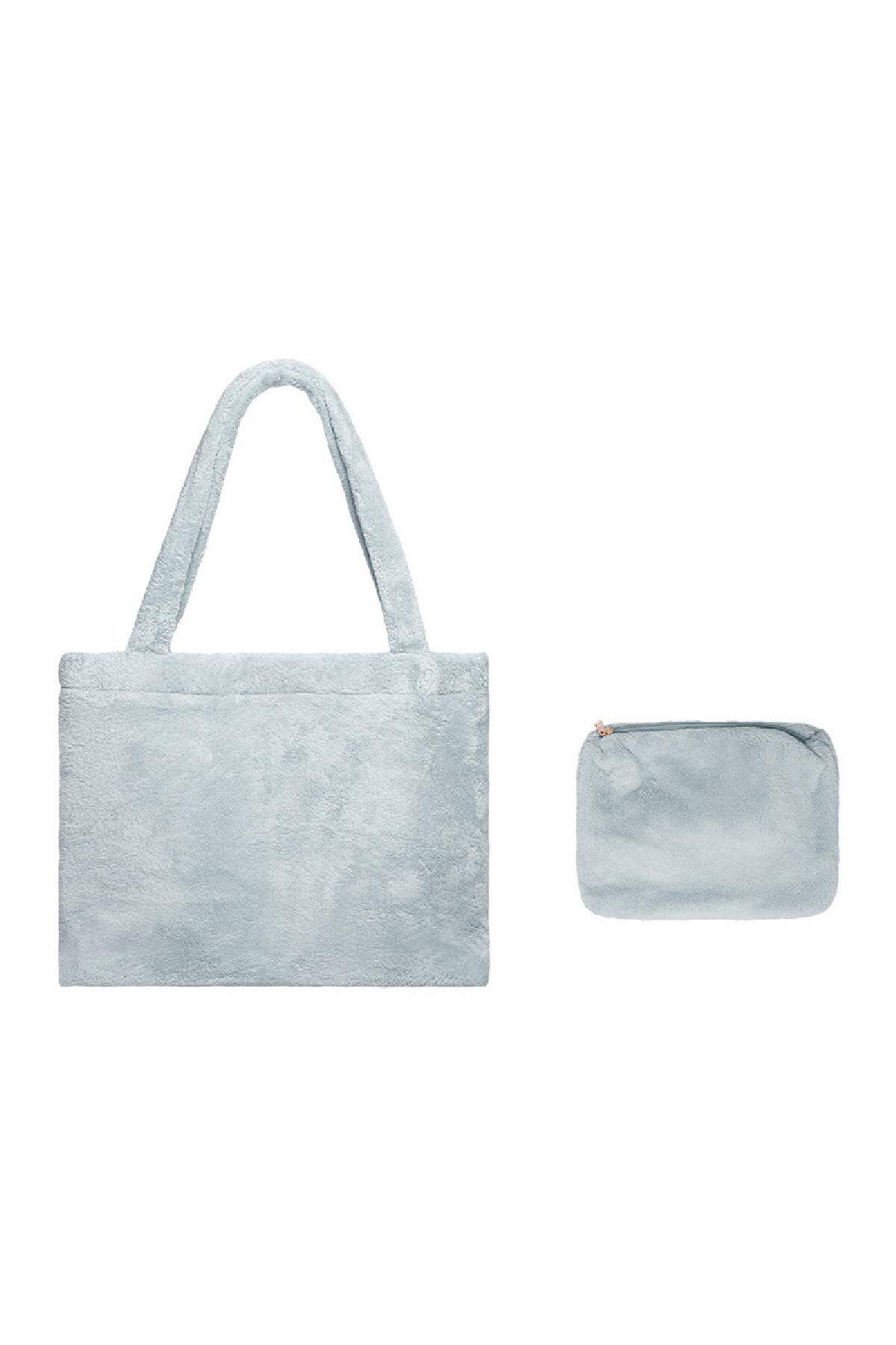 Badstof tas Grijs Polyester Afbeelding4