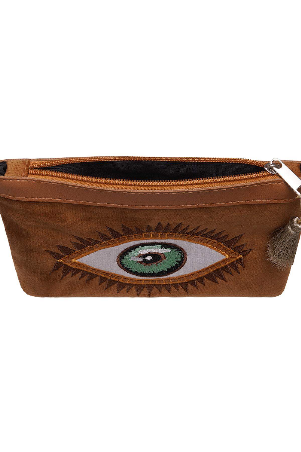 Brieftasche Auge Braun Polyester h5Bild2