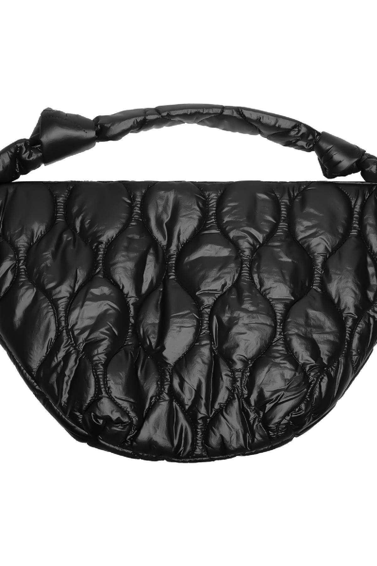Gepolsterte Umhängetasche Schwarz Polyester h5 Bild4