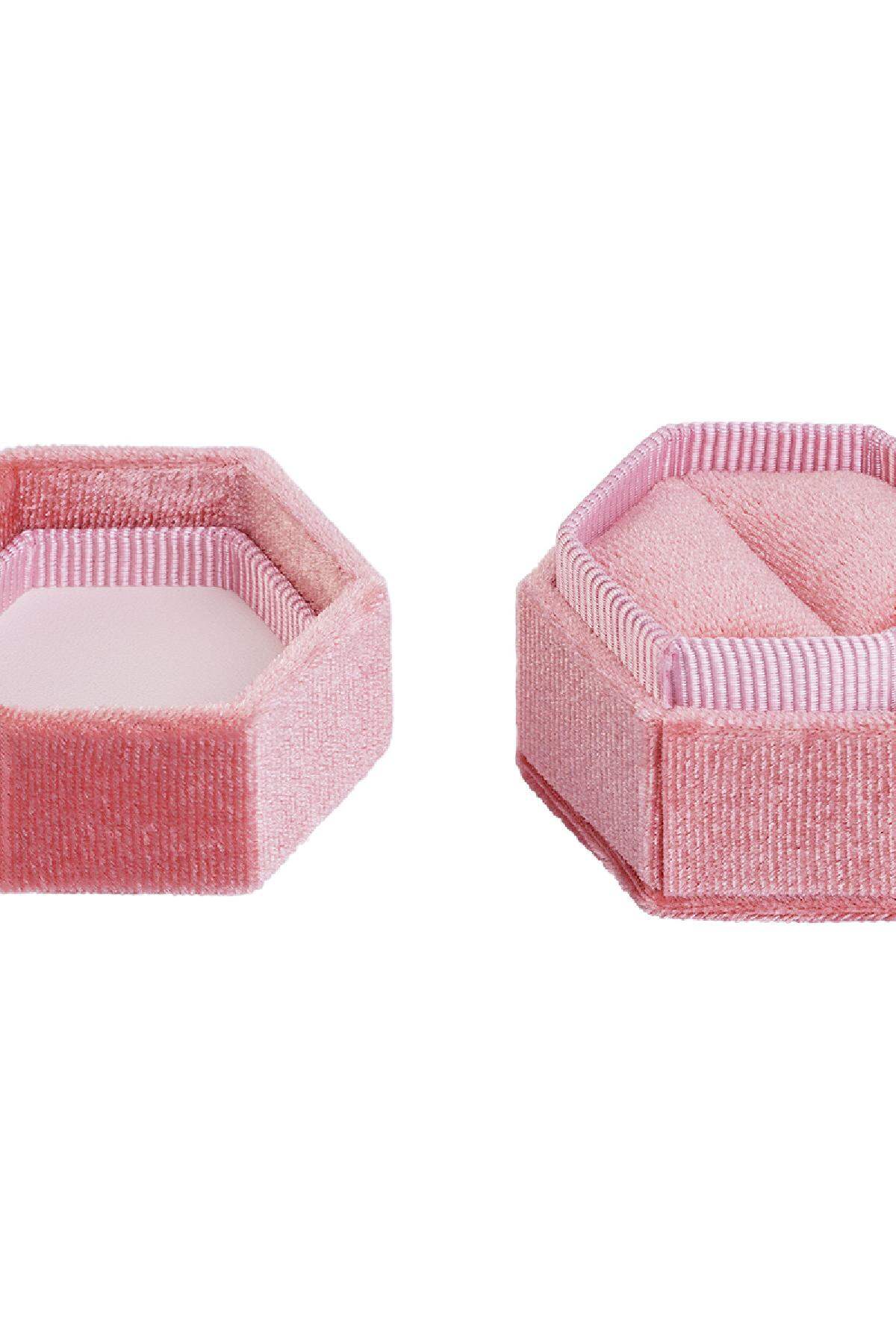 Ringbox aus Samt Rosa Korean Flannelet Bild3
