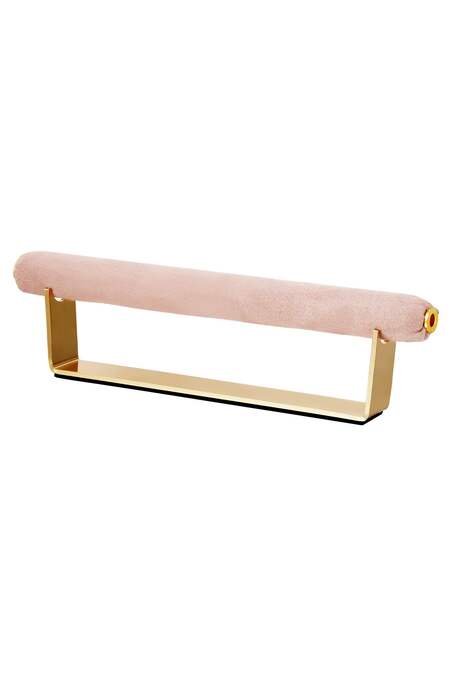 Displayring aus weichem Stoff Rosa Nachahmung Wildleder