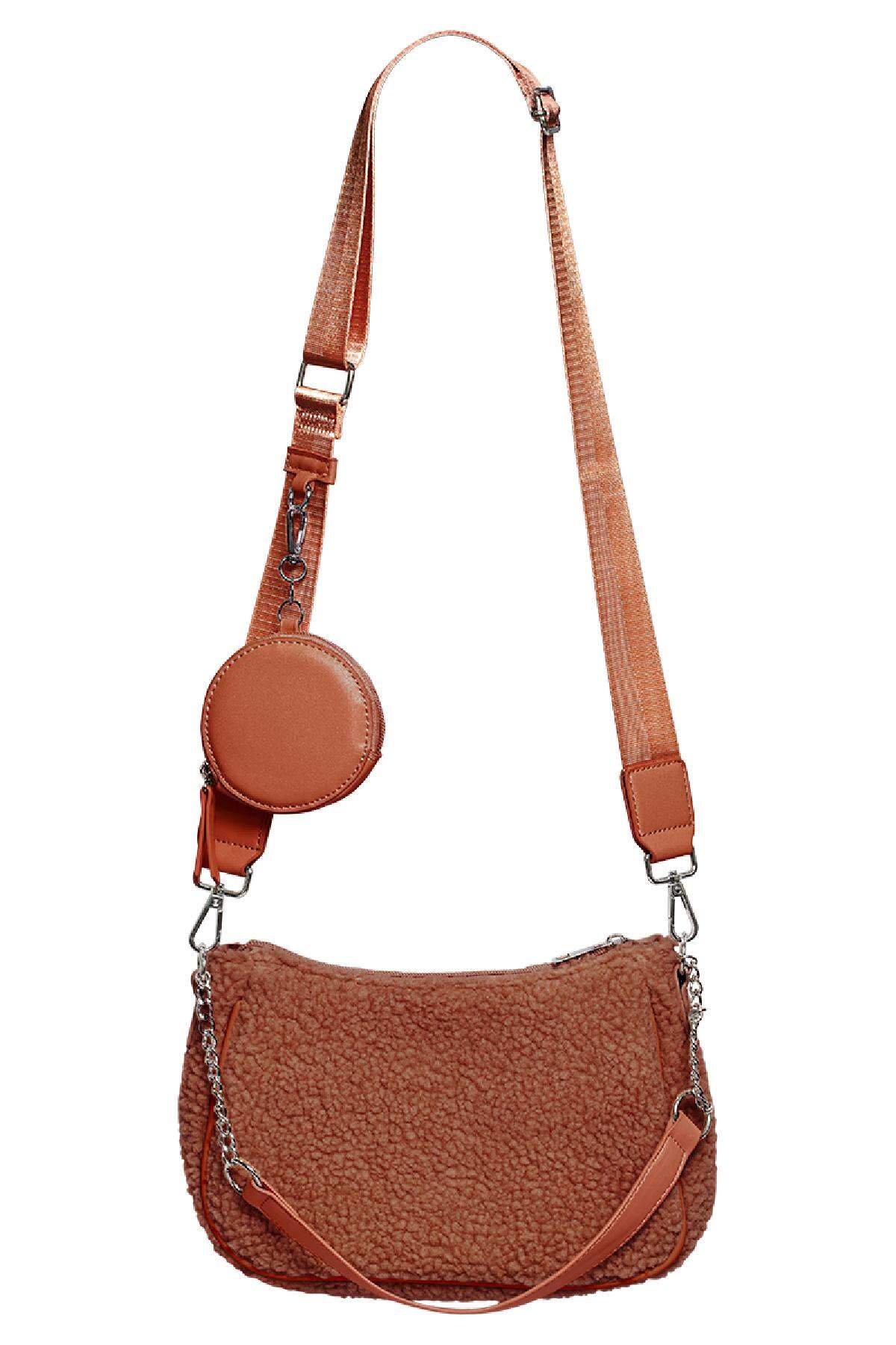 Handtaschen-Teddy Braun Polyester Bild3