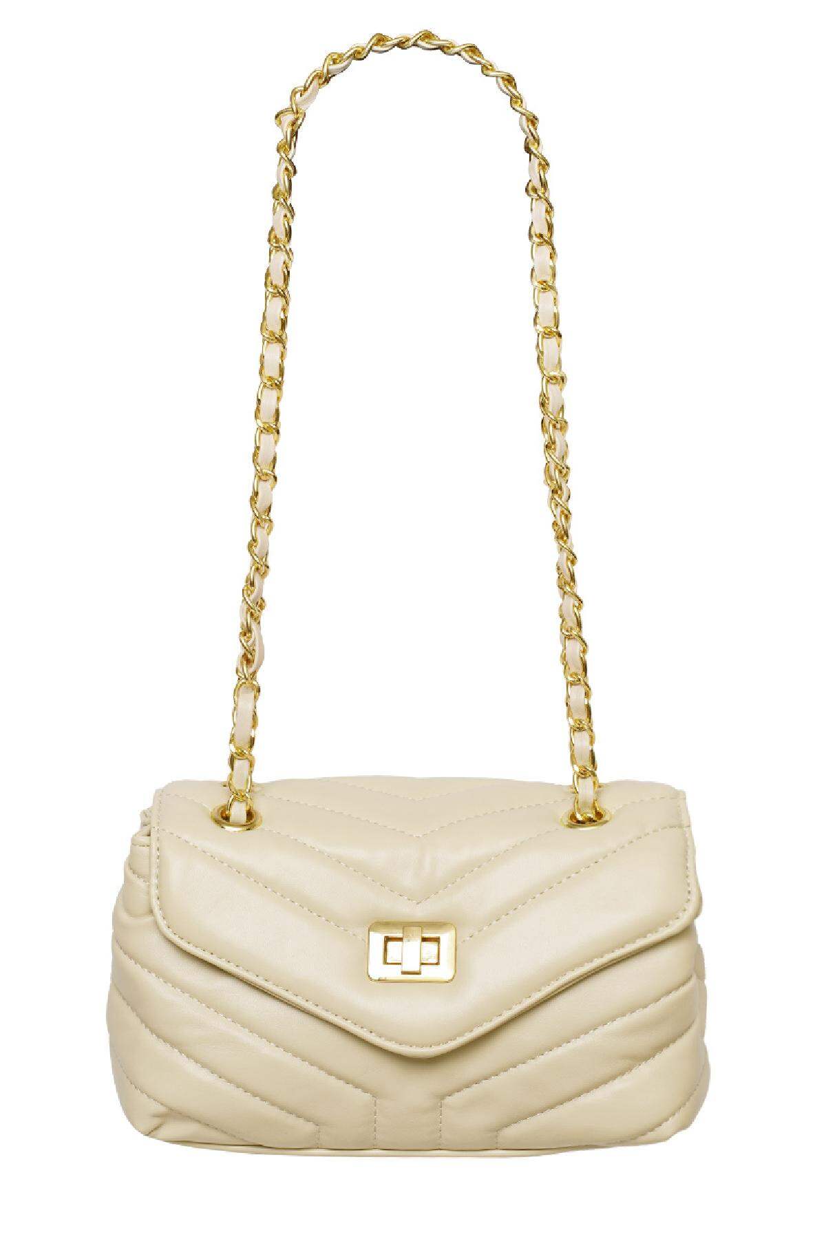 PU-Ledertasche genäht Offwhite Polyurethan h5 Bild3