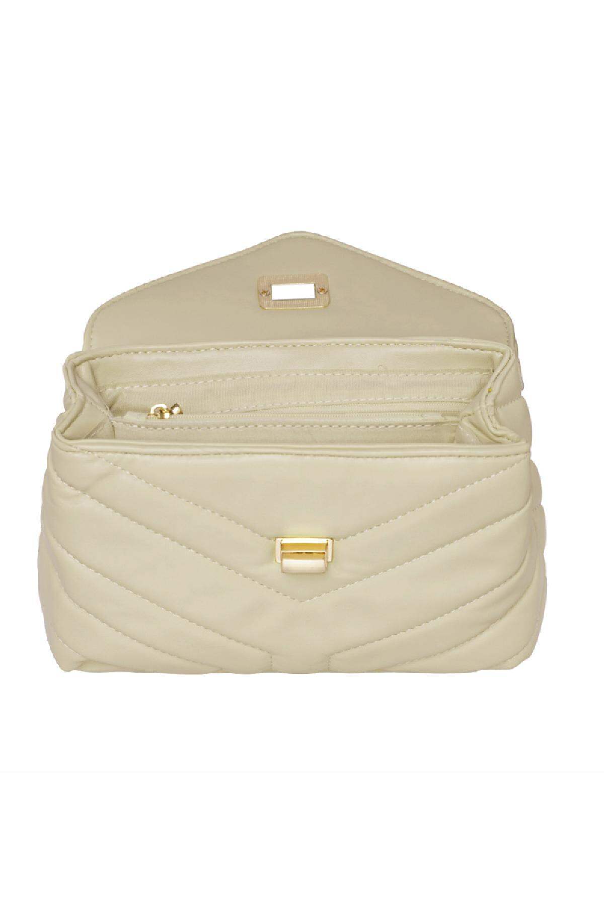 PU-Ledertasche genäht Offwhite Polyurethan h5 Bild5