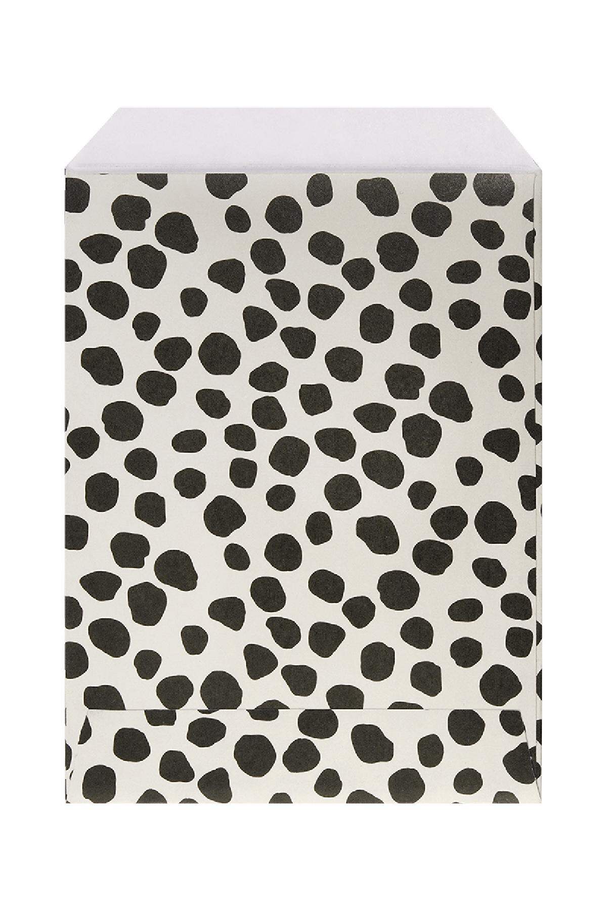 Papiertüte mit Leopardenmuster klein Schwarz & Beige 2