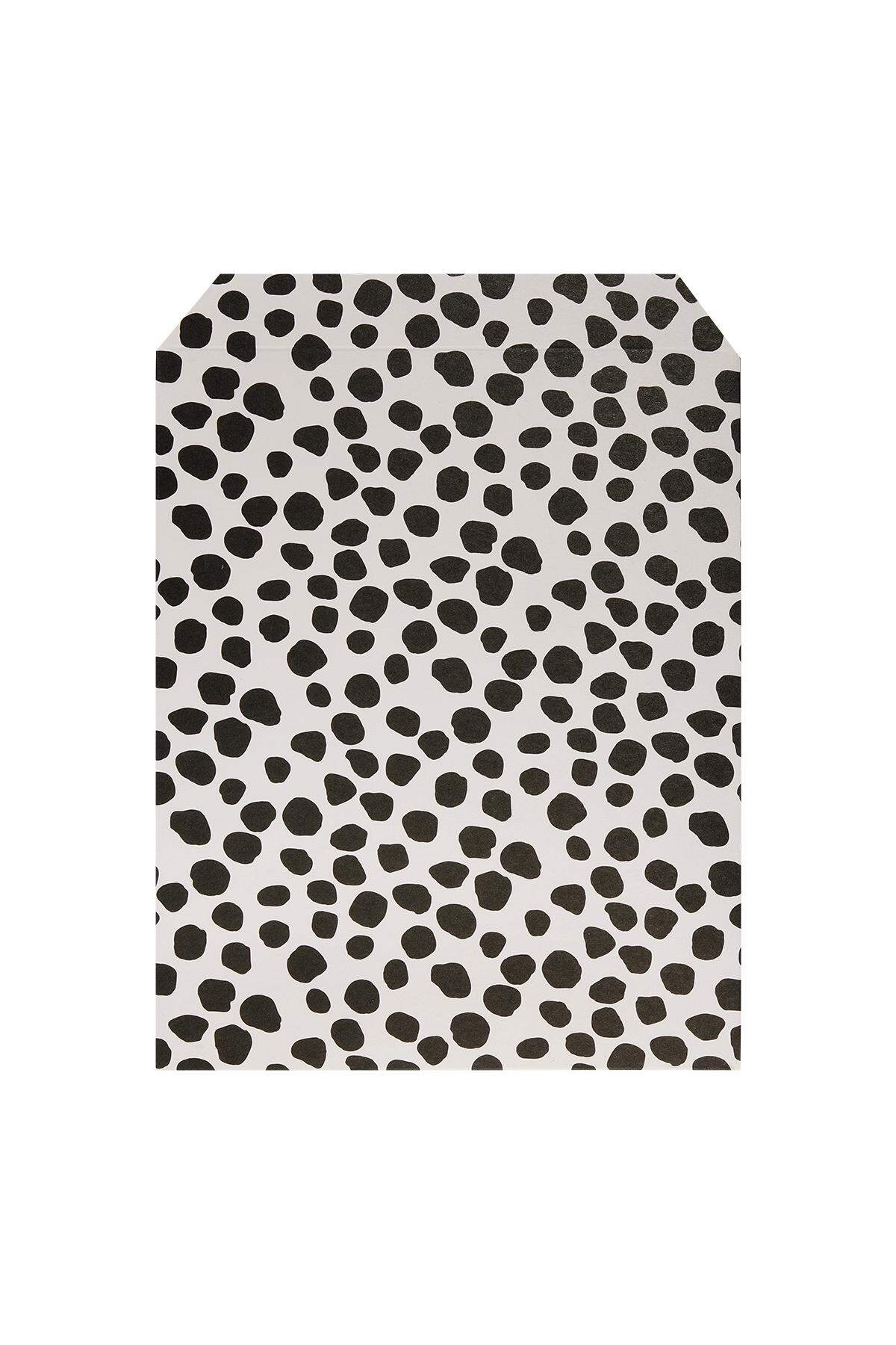 Papiertüte mit Leopardenmuster Schwarz & Beige