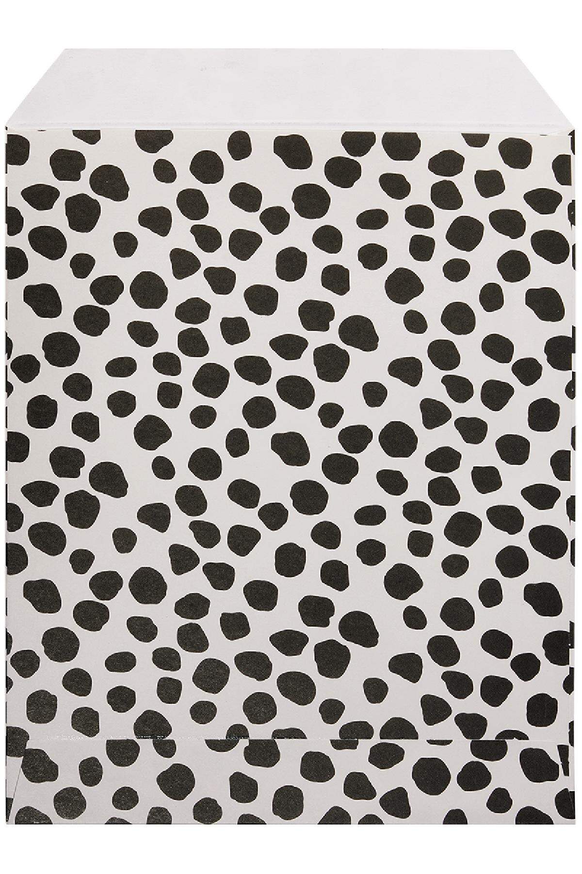 Papiertüte mit Leopardenmuster Schwarz & Beige 2