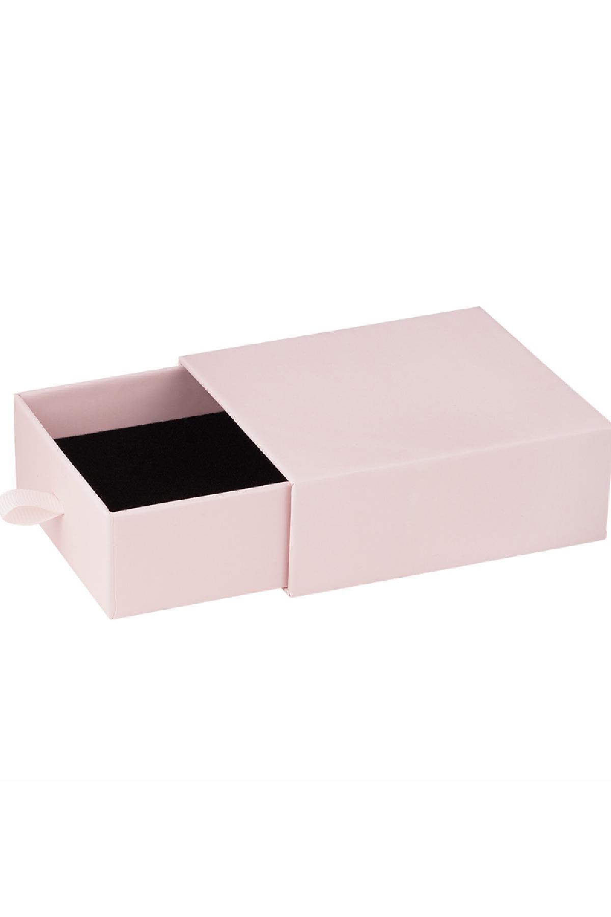Uitschuifbare Juwelendoos Roze Papier, foto 3 van 4