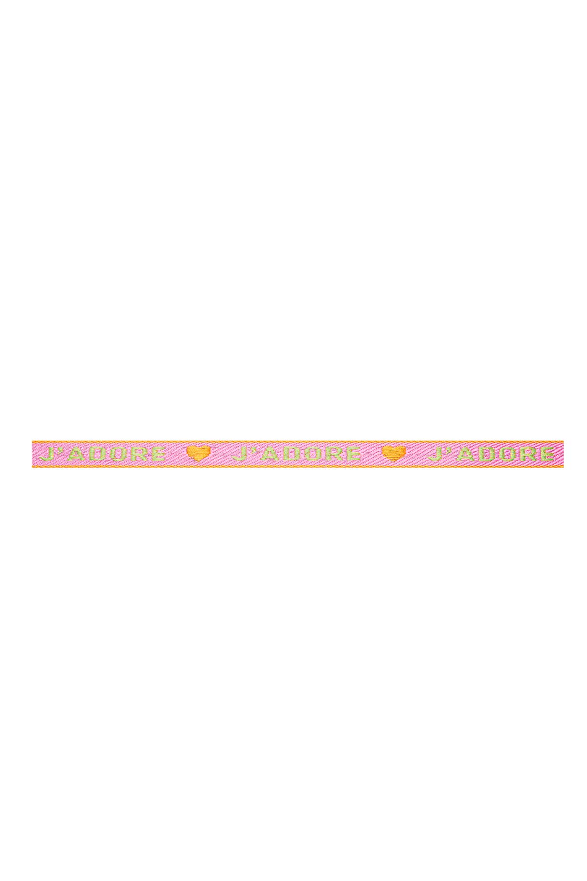 Bilezik kurdele J'Adore Pink Polyester h5 