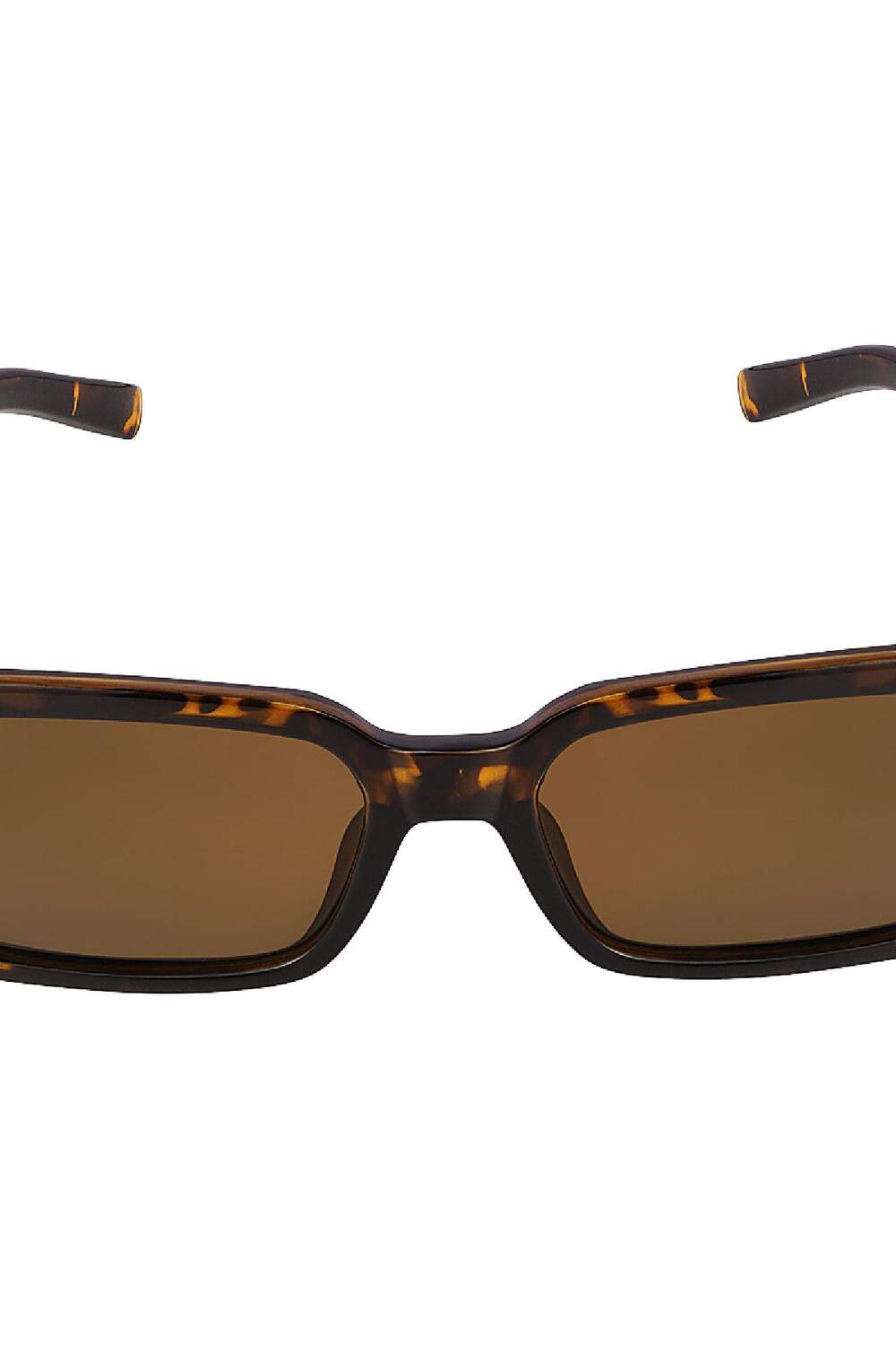 Petites lunettes de soleil rectangulaires Marron PC Taille unique h5Image3