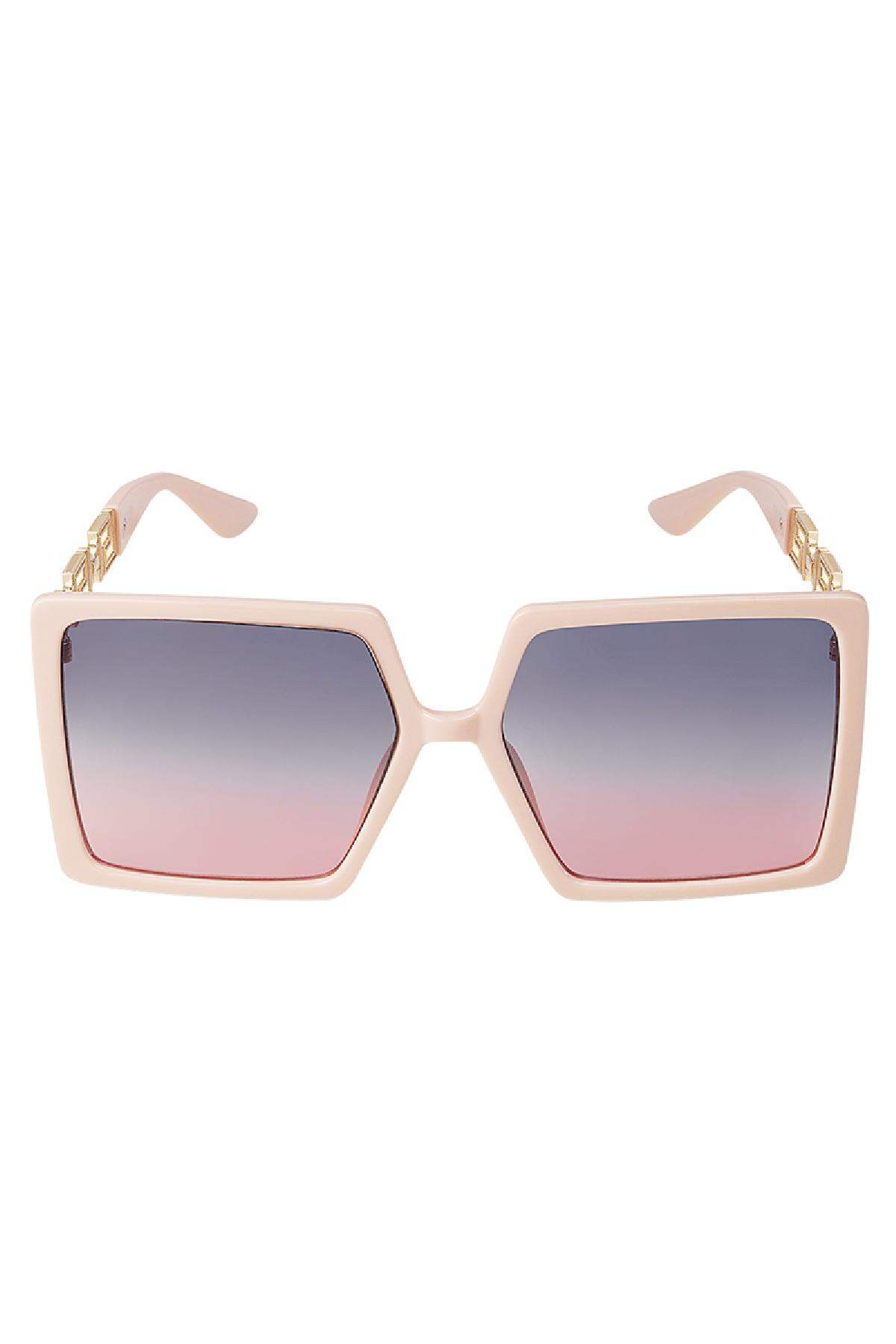 Quadratische Sonnenbrille Rosa PC One size h5Bild4