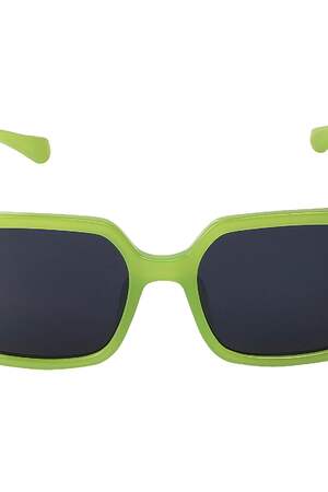 Große bunte Sonnenbrille Grün PC One size h5 Bild3