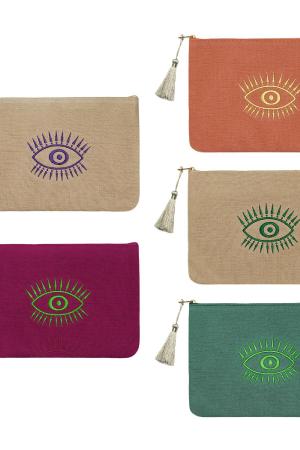 Make-Up-Tasche Helles Auge Blau Baumwolle h5 Bild6