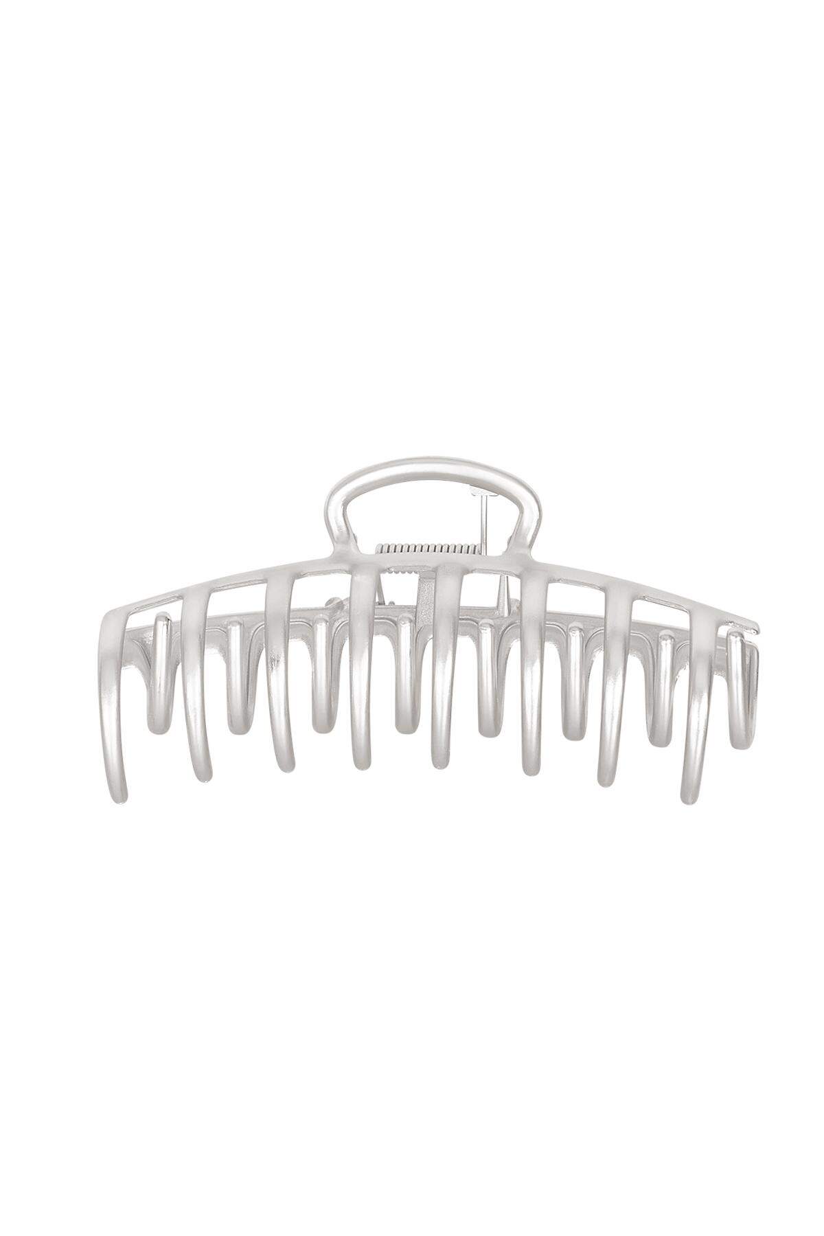 Hair Clip Basic Silver Color Metal