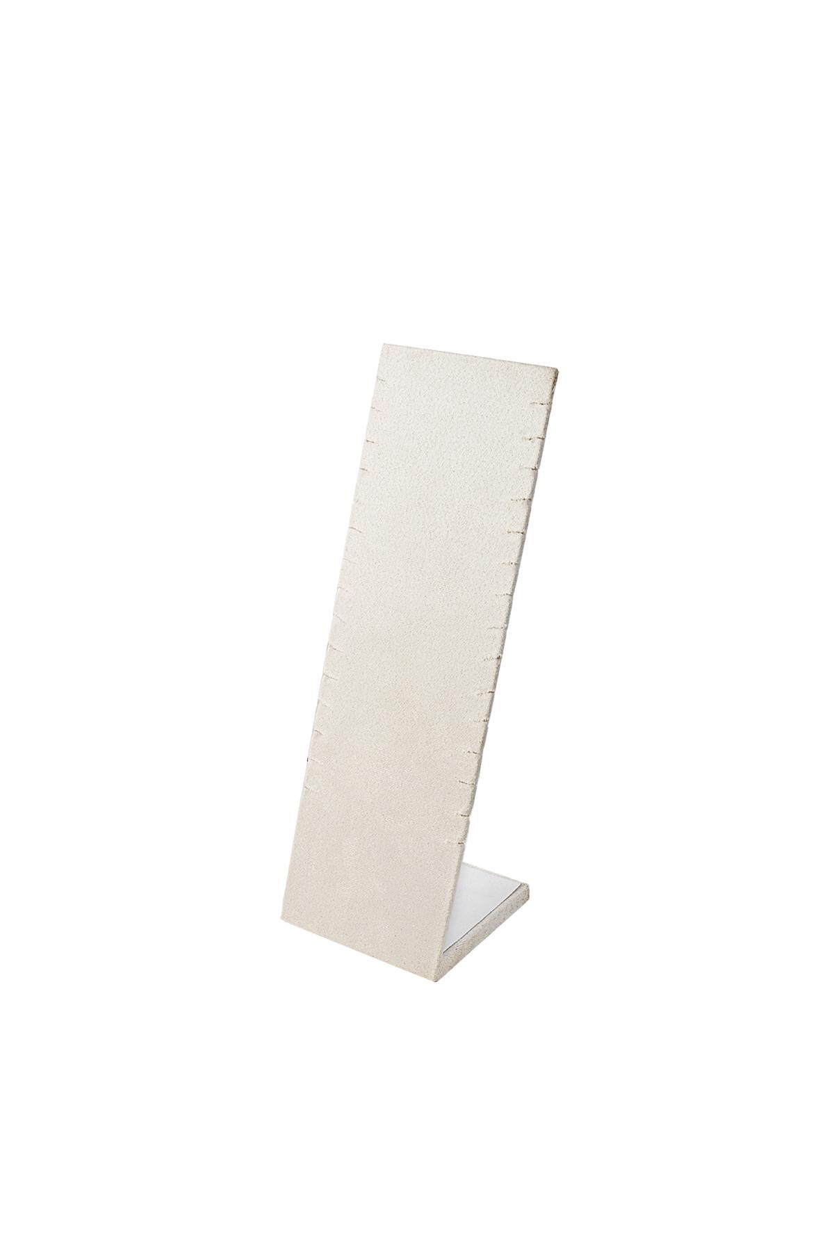 Mostra bracciali 15 pezzi - Nylon bianco sporco h5 