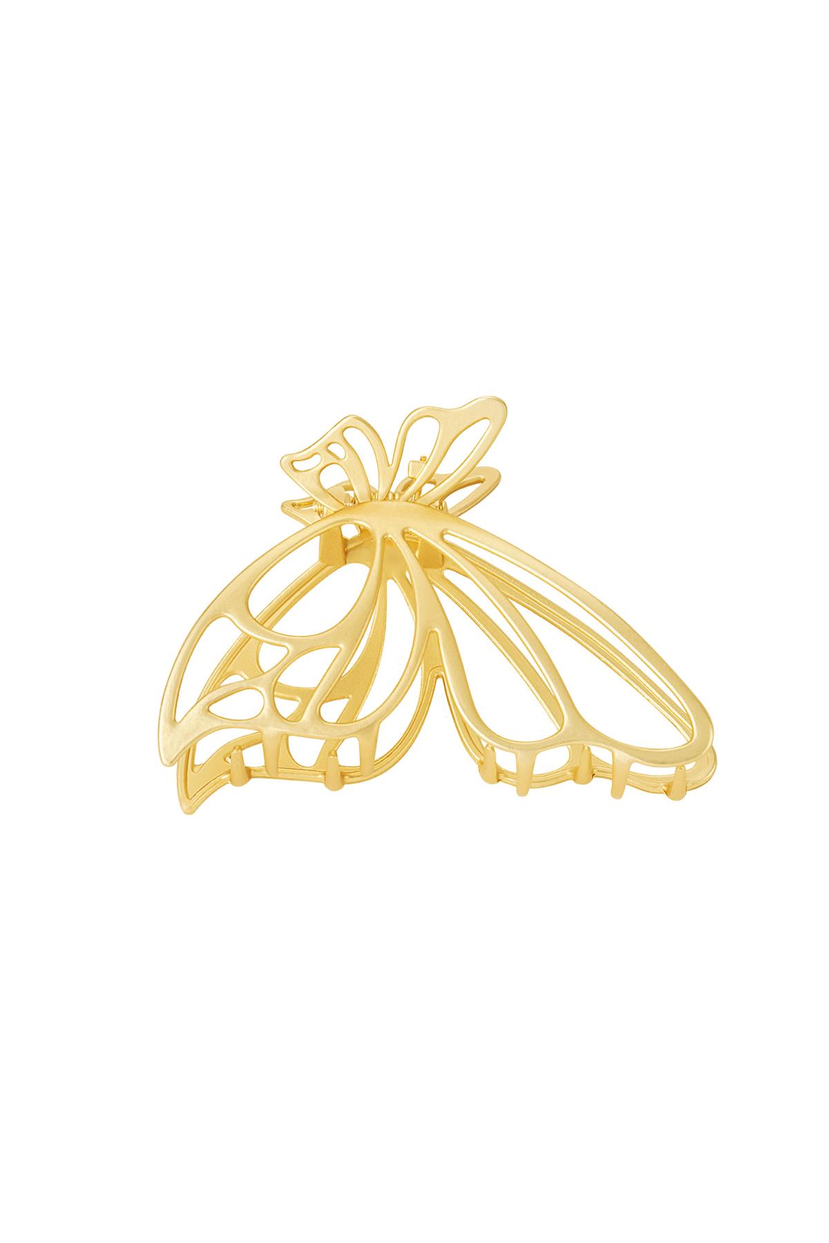 Haarklem vlinder Goud kleur Metaal 