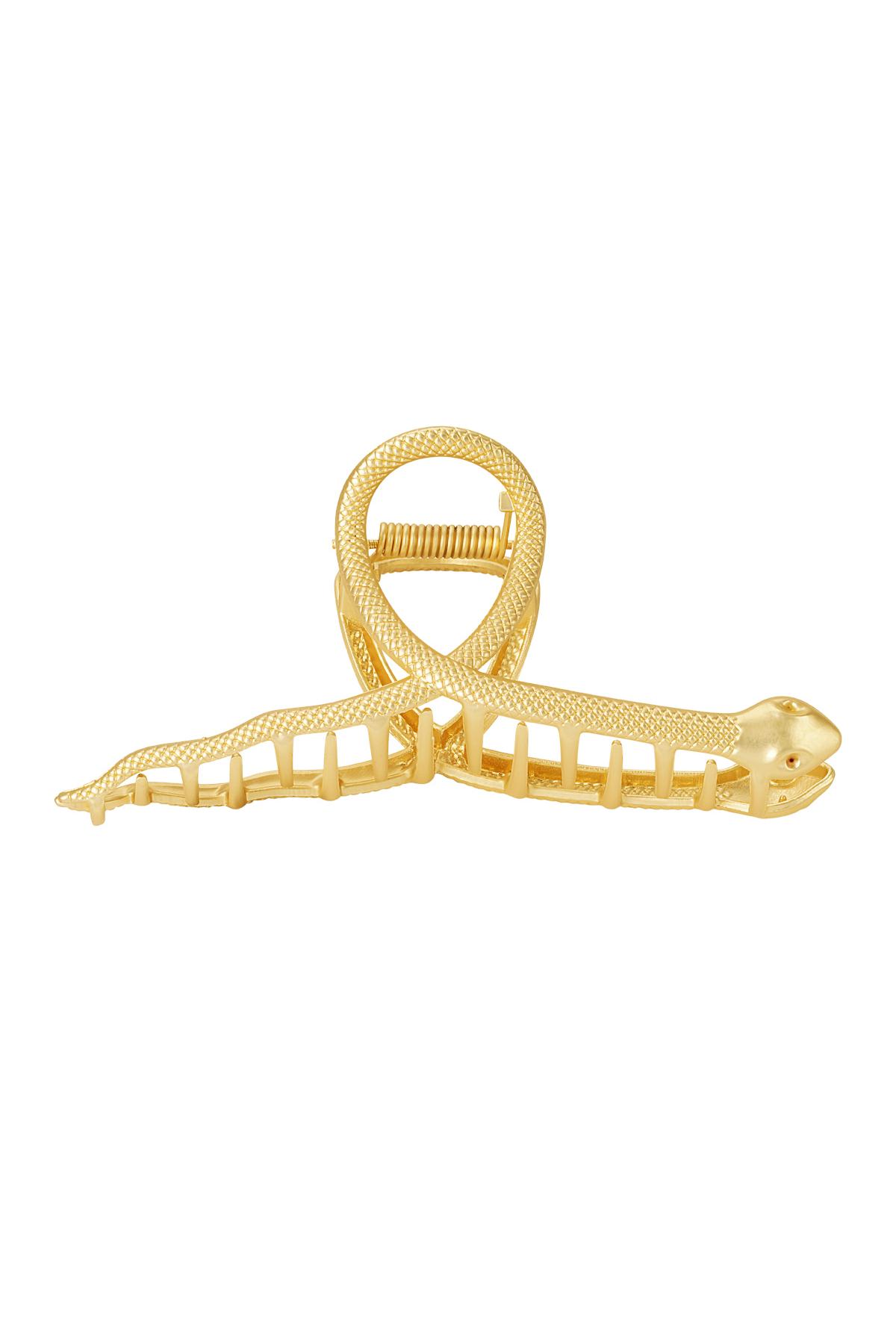 Manguera con pinza para el cabello Color dorado Metal 