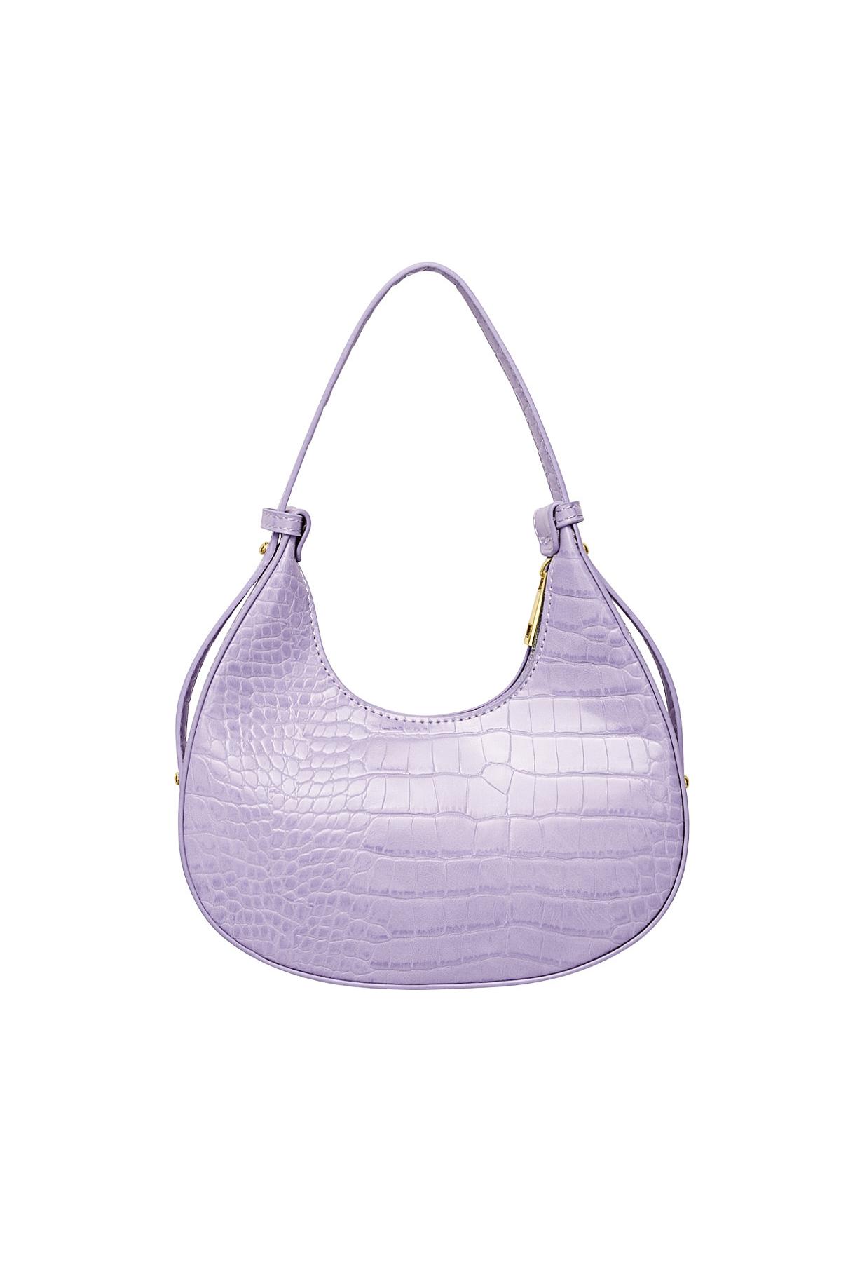 Groothandel Handtas van PU-leer met lila print voor dames