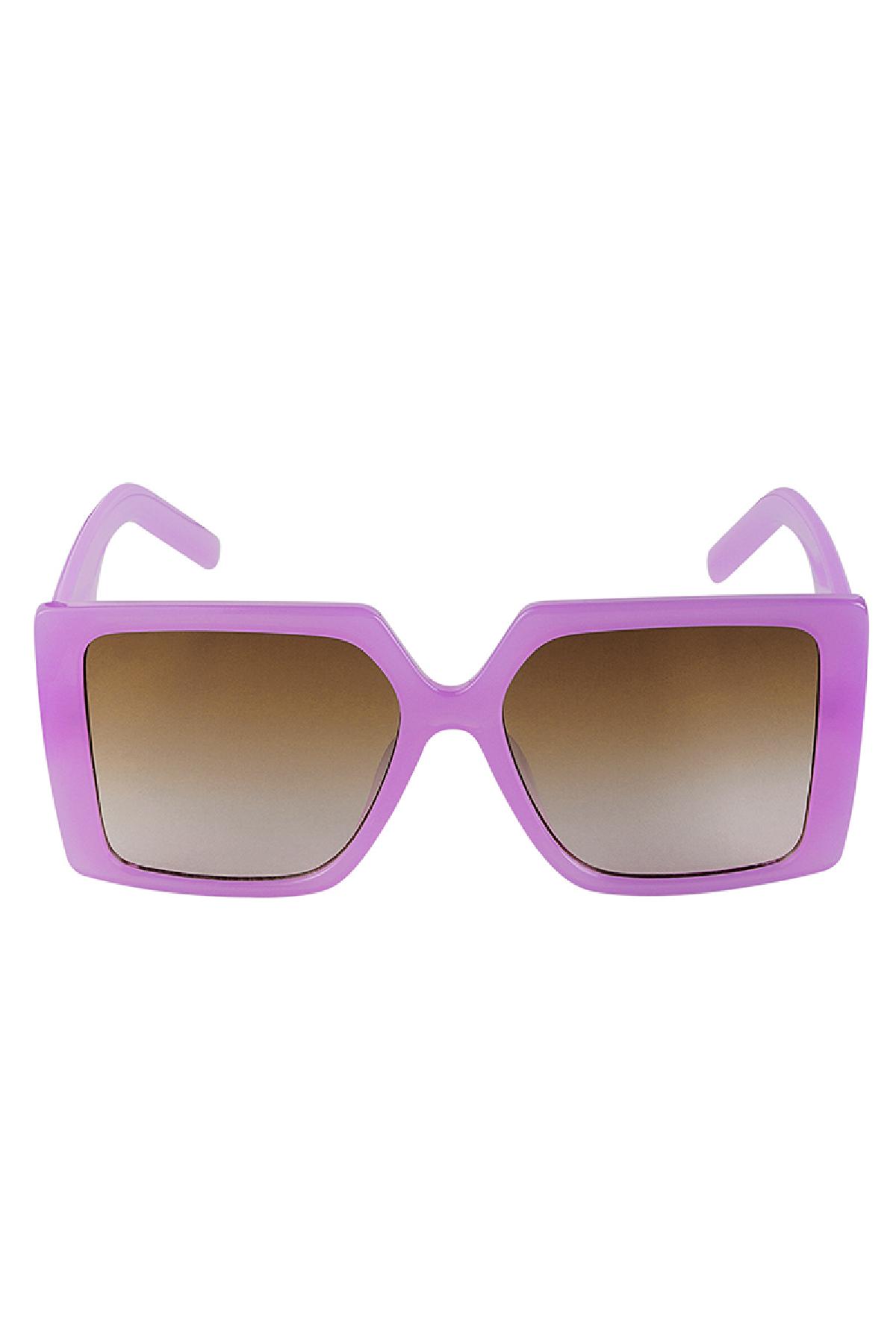Gafas de sol con montura cuadrada Lila PC One size h5 Imagen3