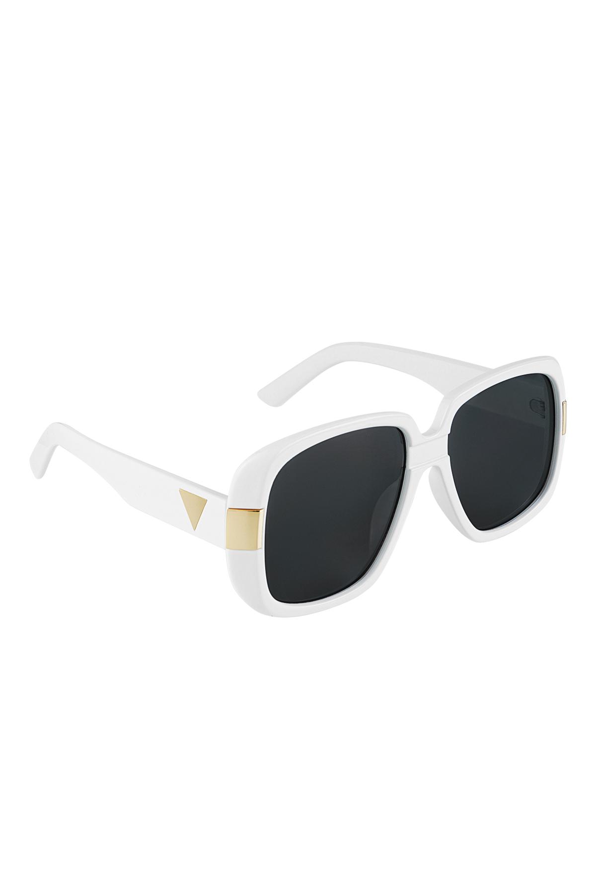 Lunettes de soleil basiques avec détails dorés Vert PC Taille unique h5 