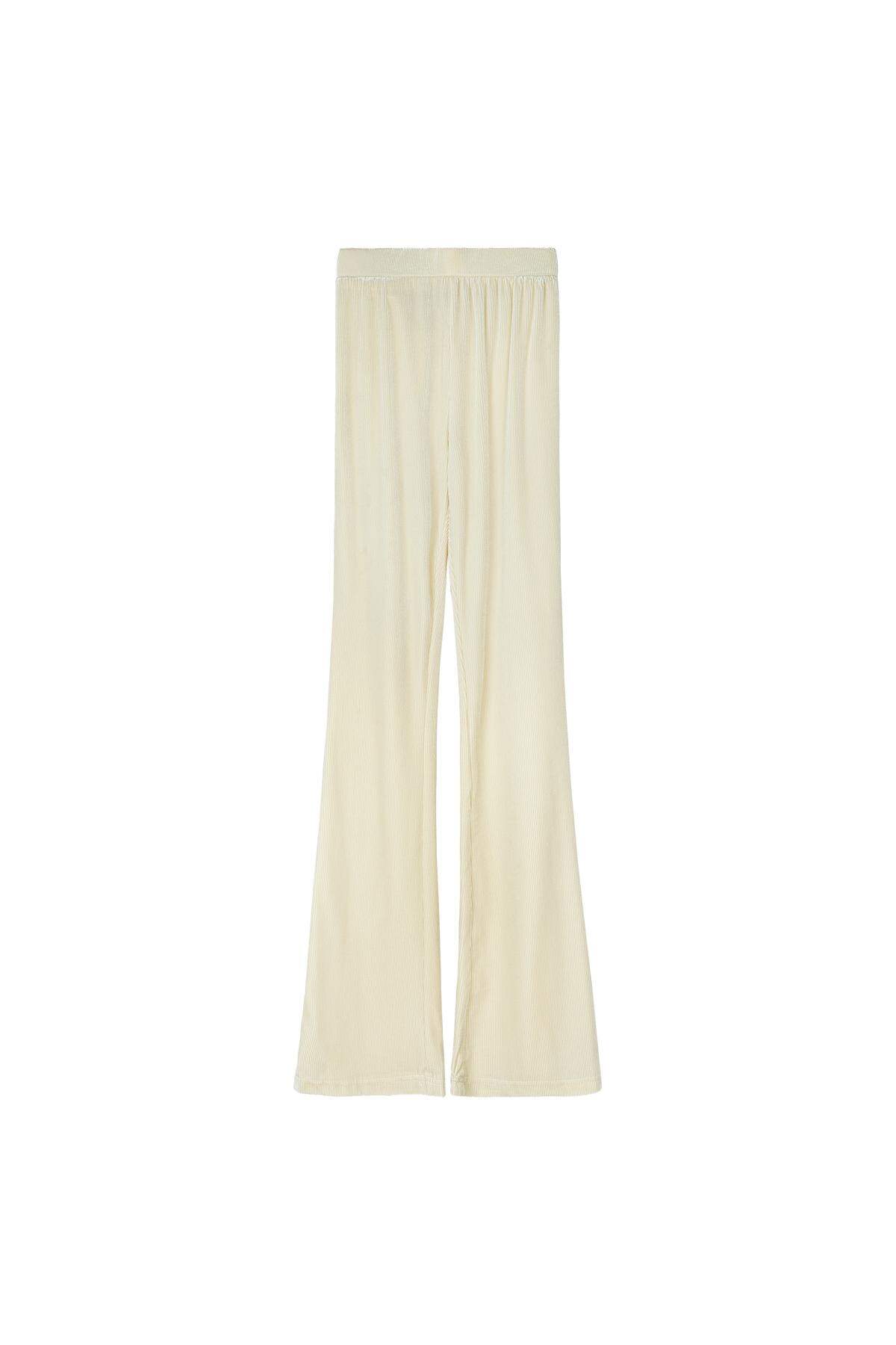 Pantalon Flare Femme en Polyester Design Élégant à Taille Haute 2