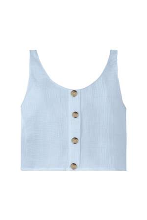 Cotton Women's Sleeveless Top Button Front h5