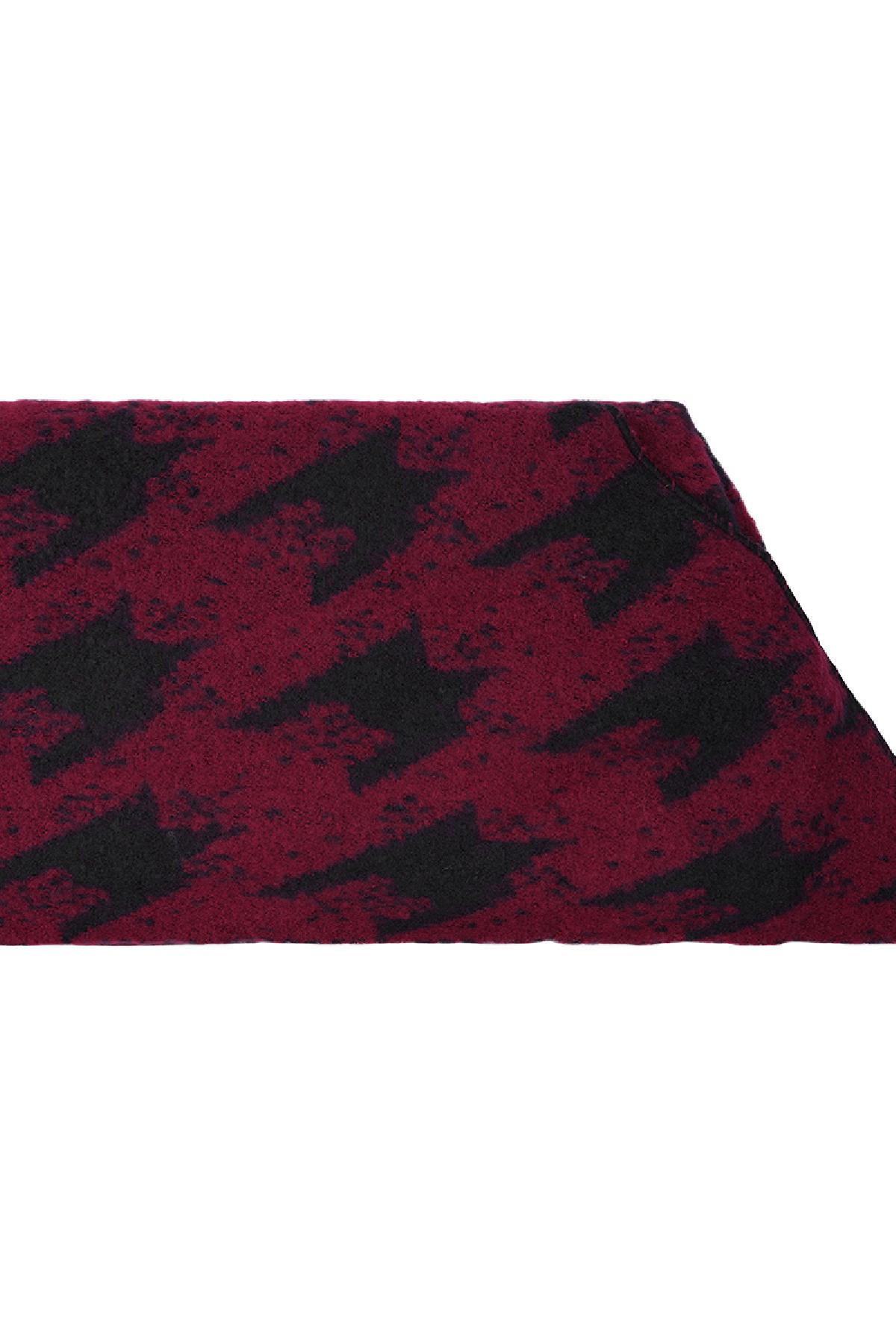 Groothandel Winterse sjaal van polyester rood - Set van 1, foto 3 van 4
