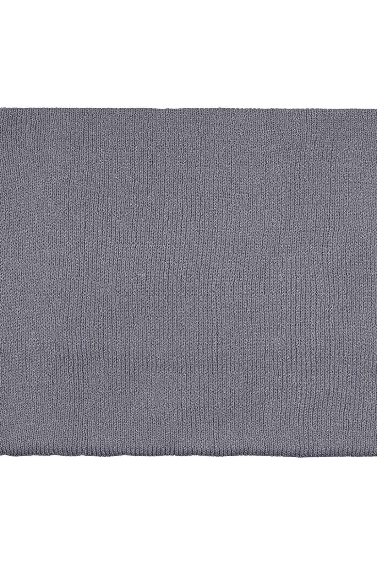Bufanda básica Gris Acrílico h5 Imagen4