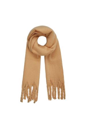 Winter Scarf Solid Color Purple Polyester h5