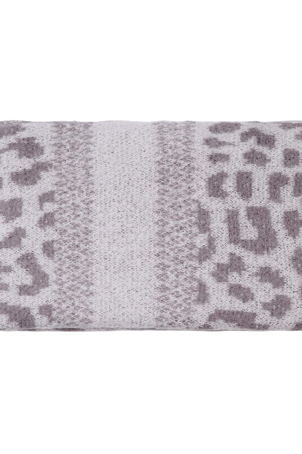 Winterschal Panther Print Grau Polyester h5Bild4