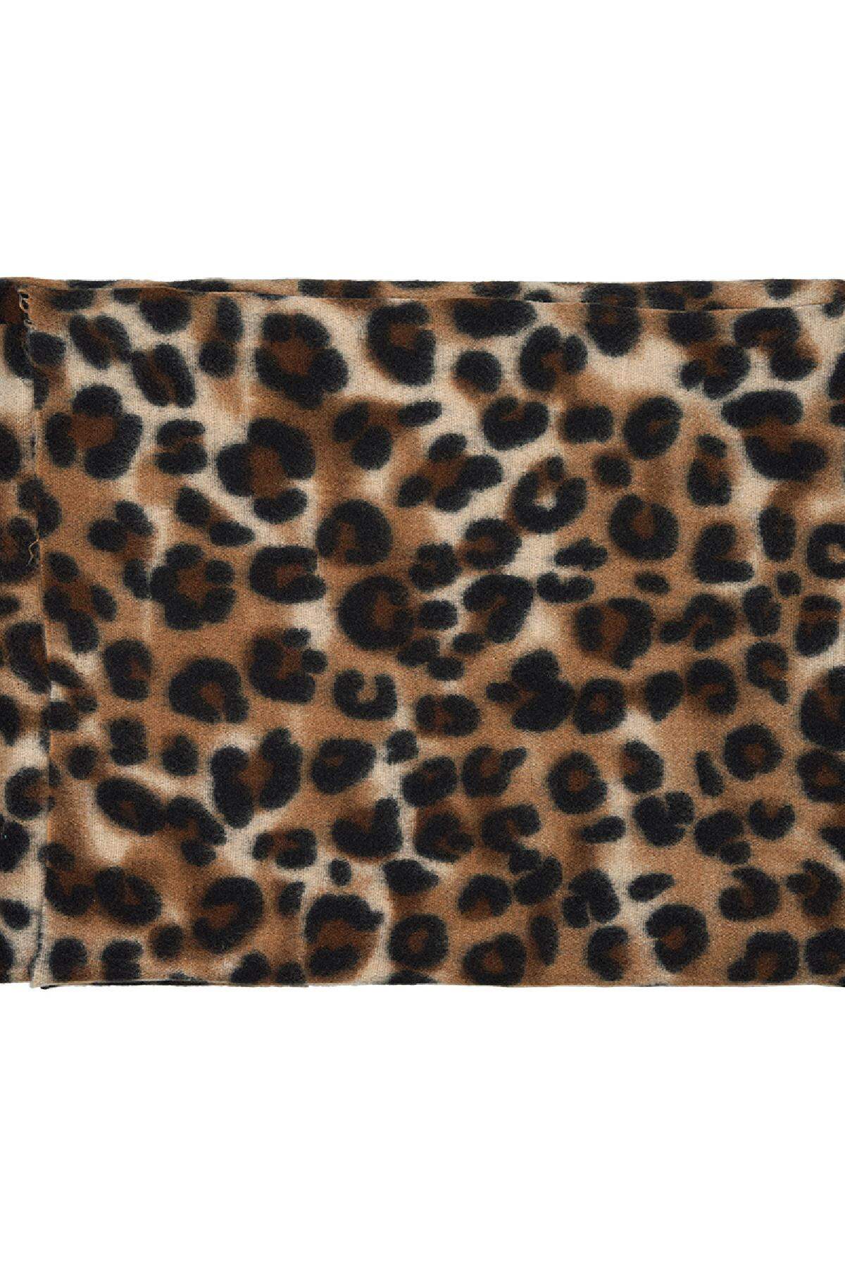 Schal mit Animal-Print Braun Polyester h5 Bild2